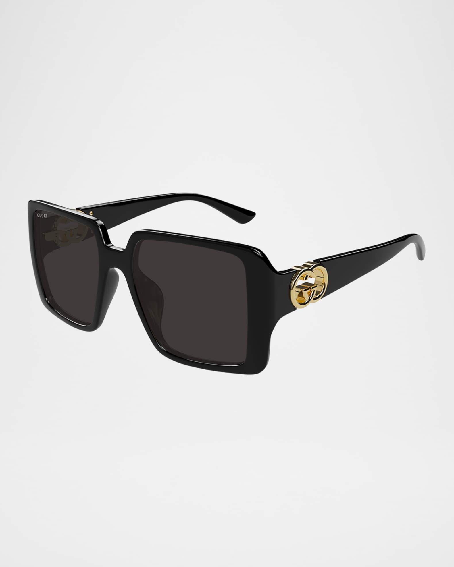 Oversized Plastic Square Sunglasses Product Image
