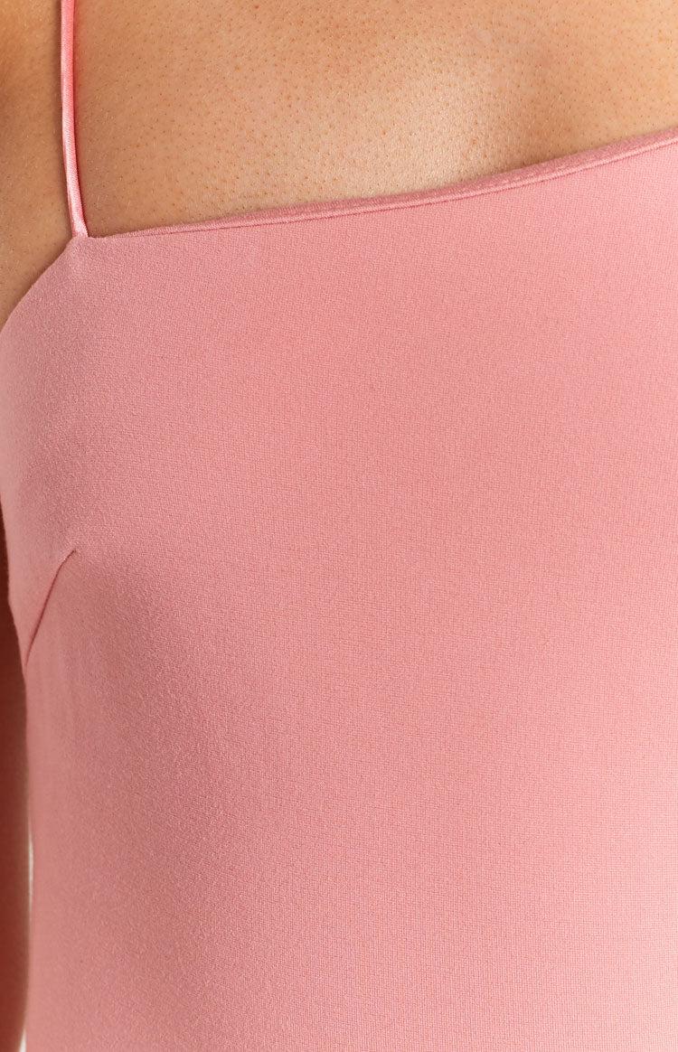 Cecilia Bodycon Midi Dress Pink Baby Product Image