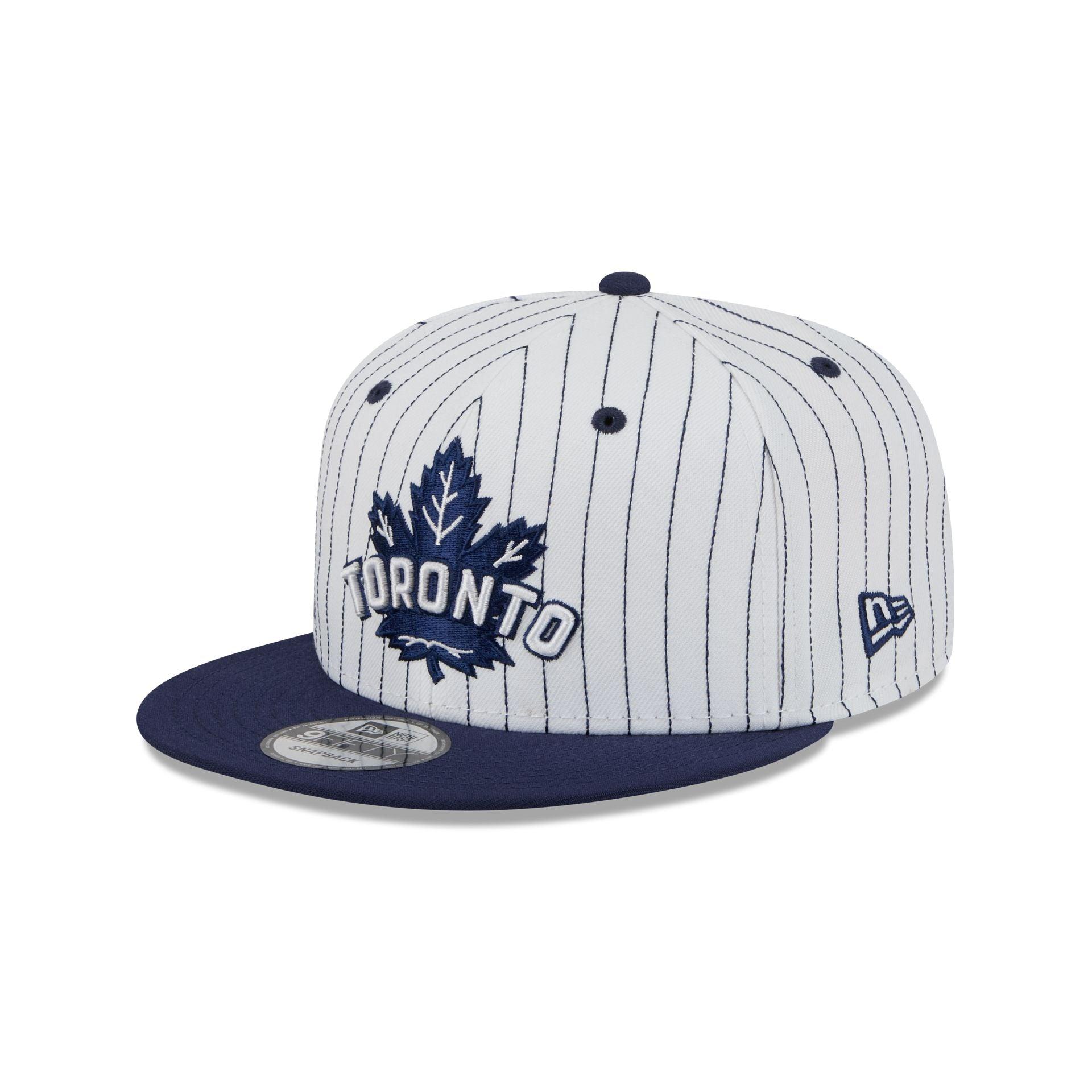 Toronto Maple Leafs Deceptor Pinstripe 9FIFTY Snapback Hat Male Product Image