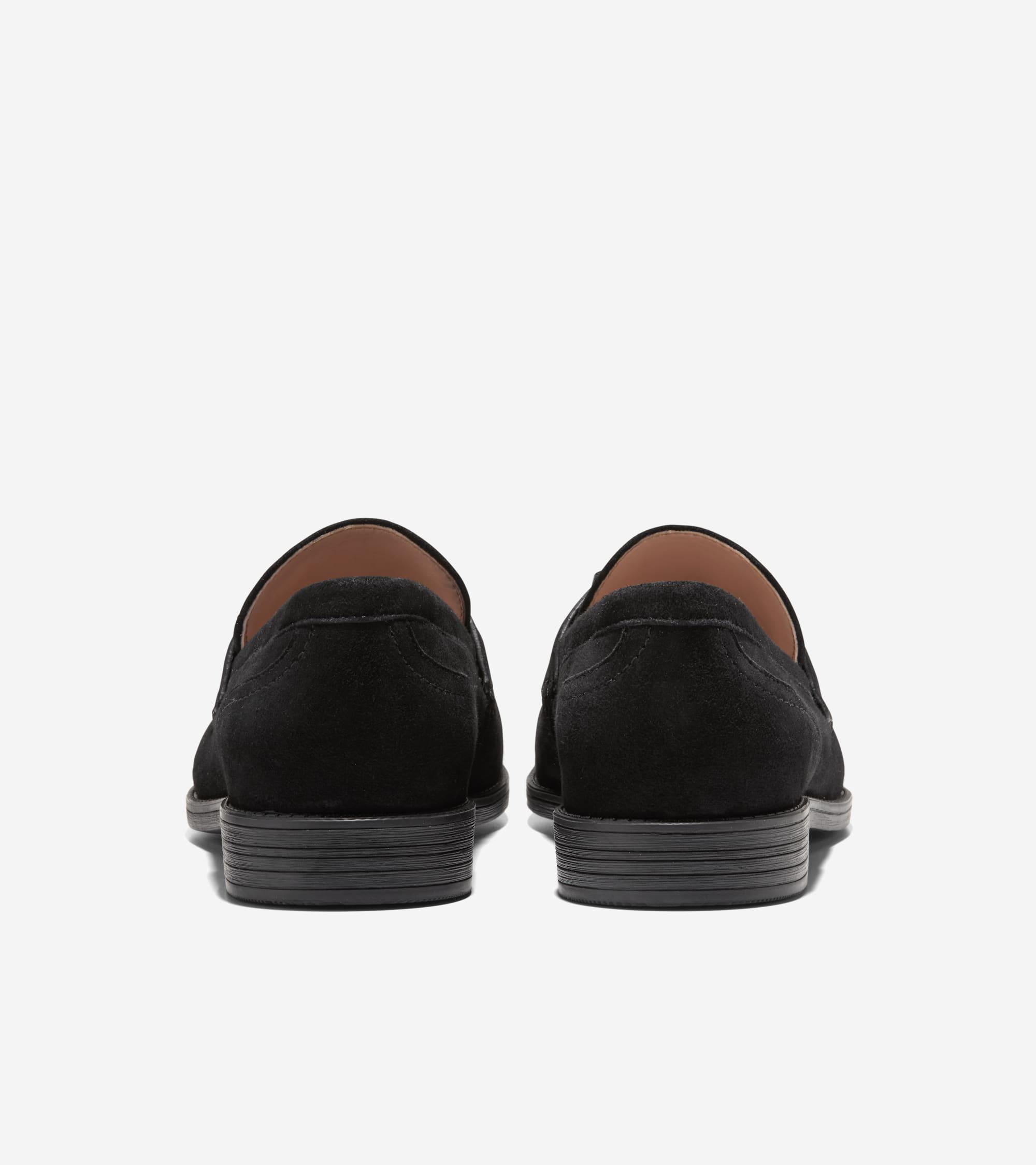 Women's Stassi Kiltie Loafers in Black | Cole Haan Product Image