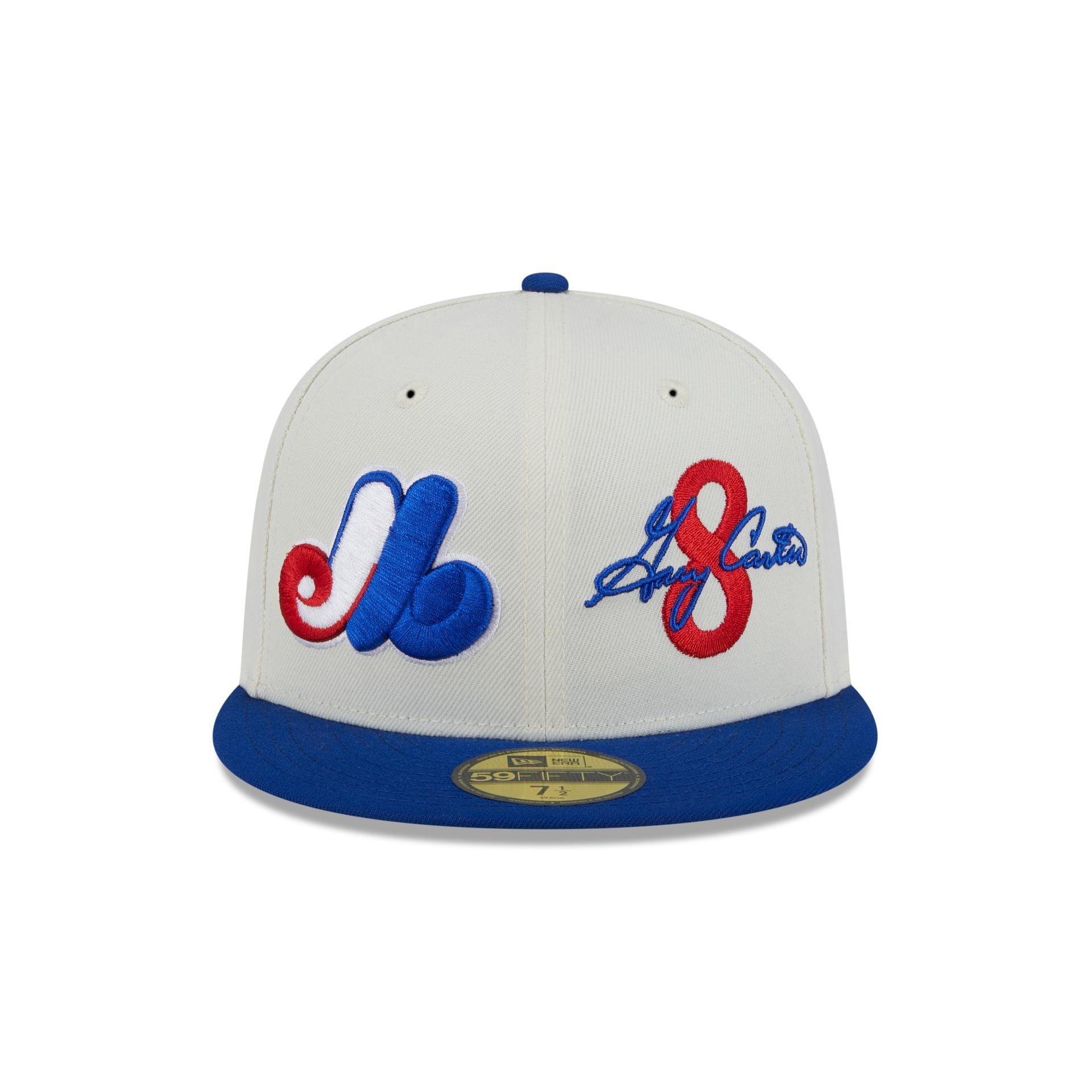 Montreal Expos Gary Carter Chrome White 59FIFTY Fitted Hat Male Product Image