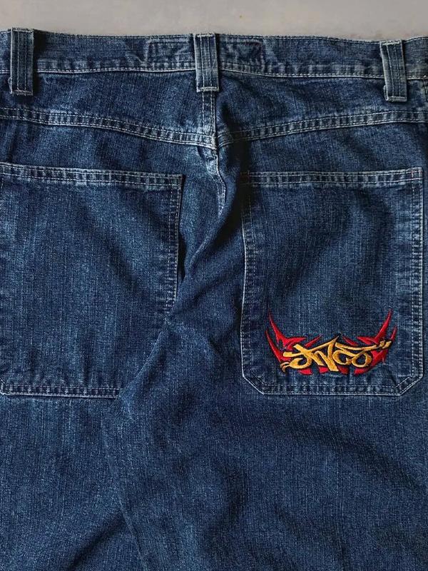 American Retro Hiphop Boyfriend Jeans Product Image