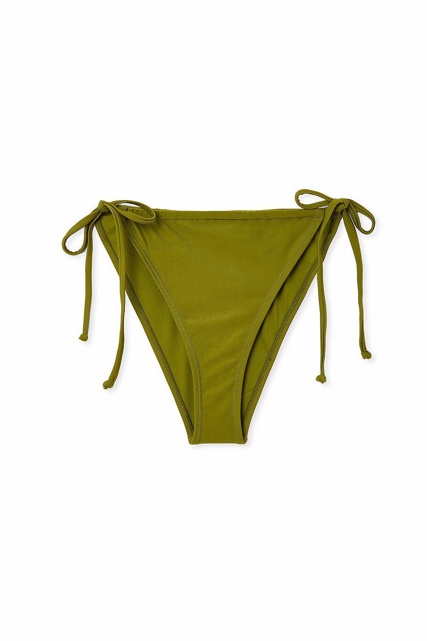 Drawstring Tie High Cut Bikini Panty Product Image