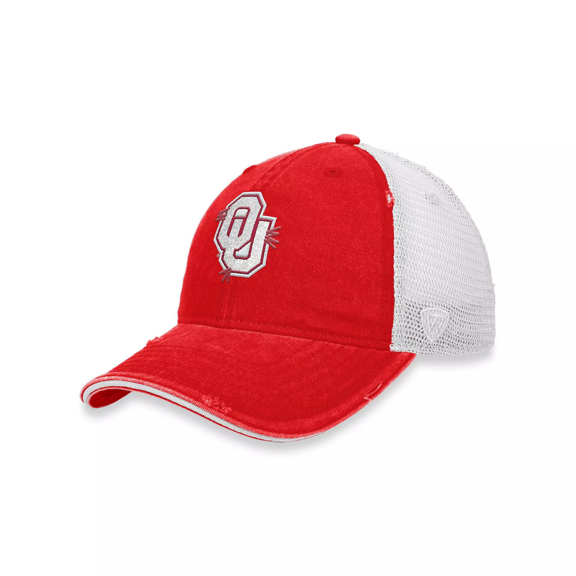 Women's Top of the World Cardinal/White USC Trojans Radiant Trucker Snapback Hat, Red Product Image