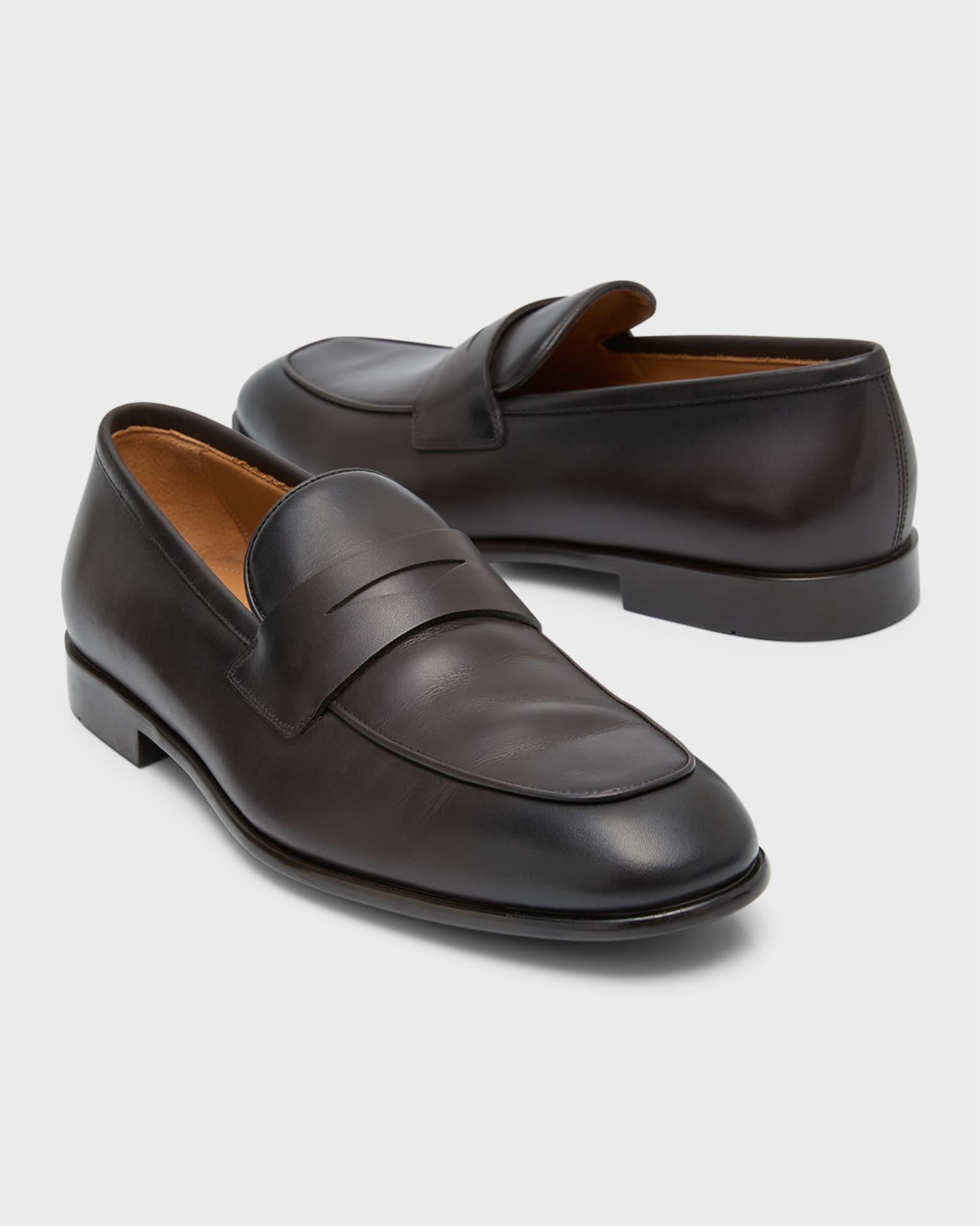 Men's Funes Leather Penny Loafers Product Image