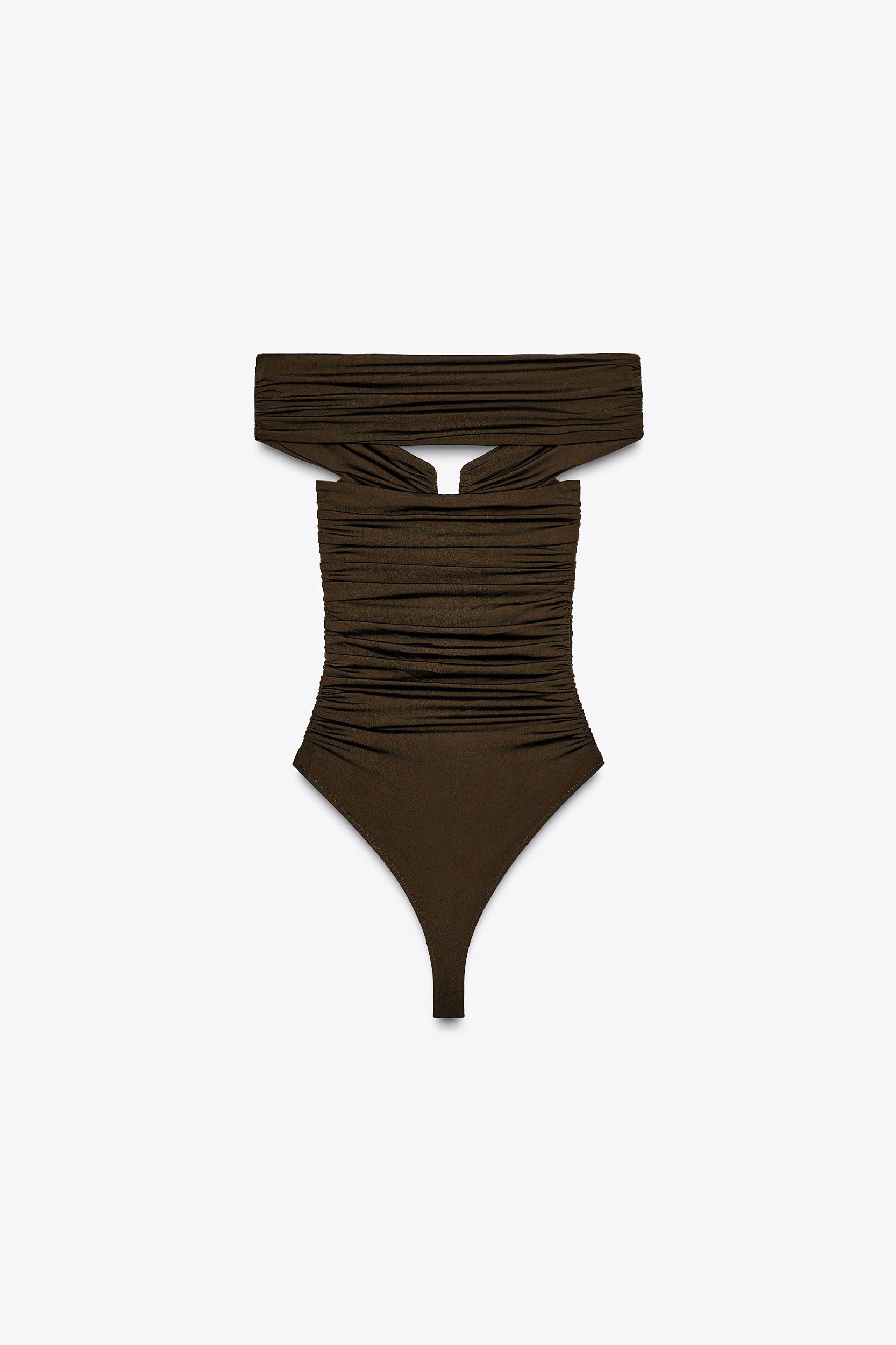 OFF-THE-SHOULDER POLYAMIDE BODYSUIT Product Image
