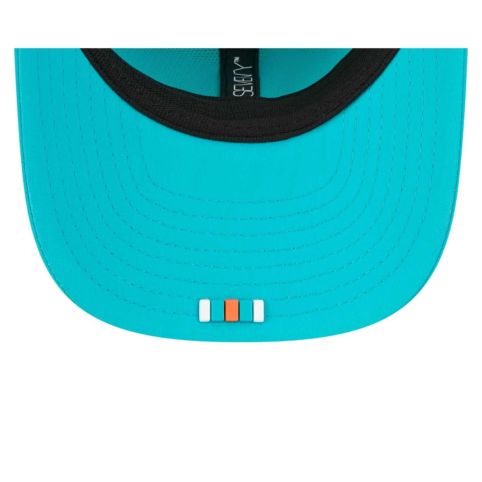 Miami Dolphins 2025 Sideline Hot Weather 9SEVENTY Trucker Hat Male Product Image