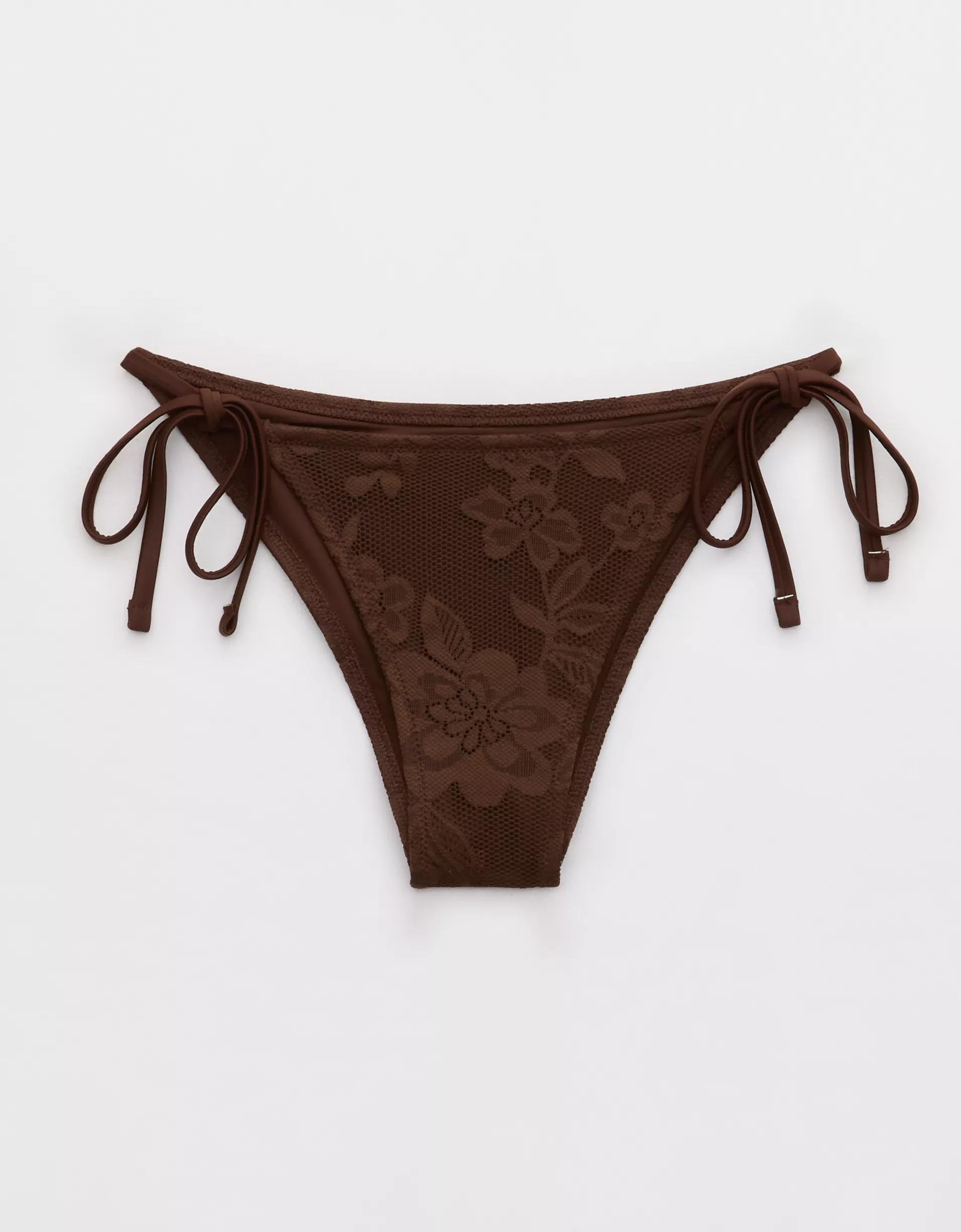 Aerie The Sunbun Lace Bikini Bottom Product Image