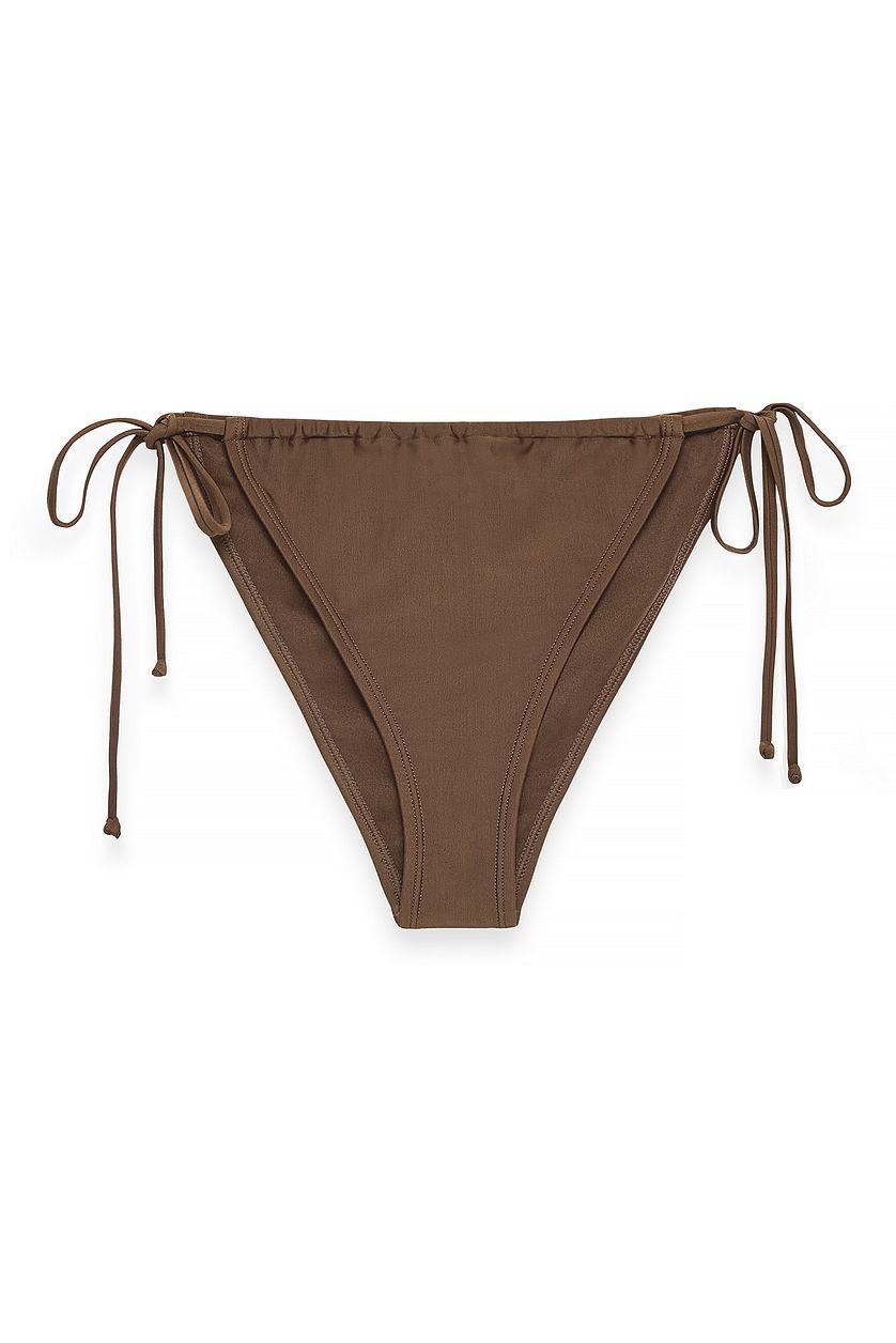 Drawstring Tie High Cut Bikini Panty Product Image
