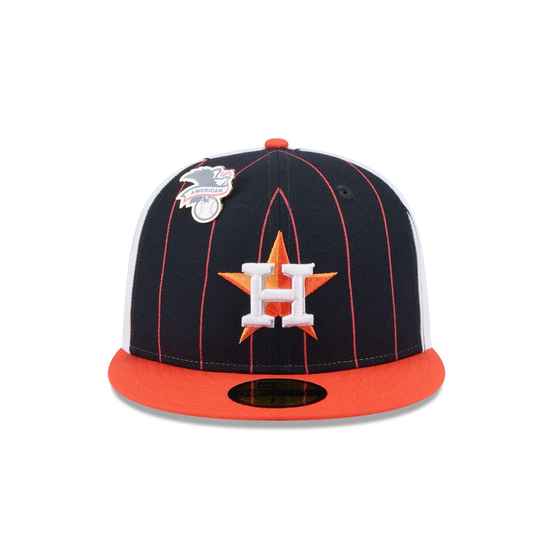 Houston Astros Pinstripe League Pin 59FIFTY Fitted Hat Male Product Image