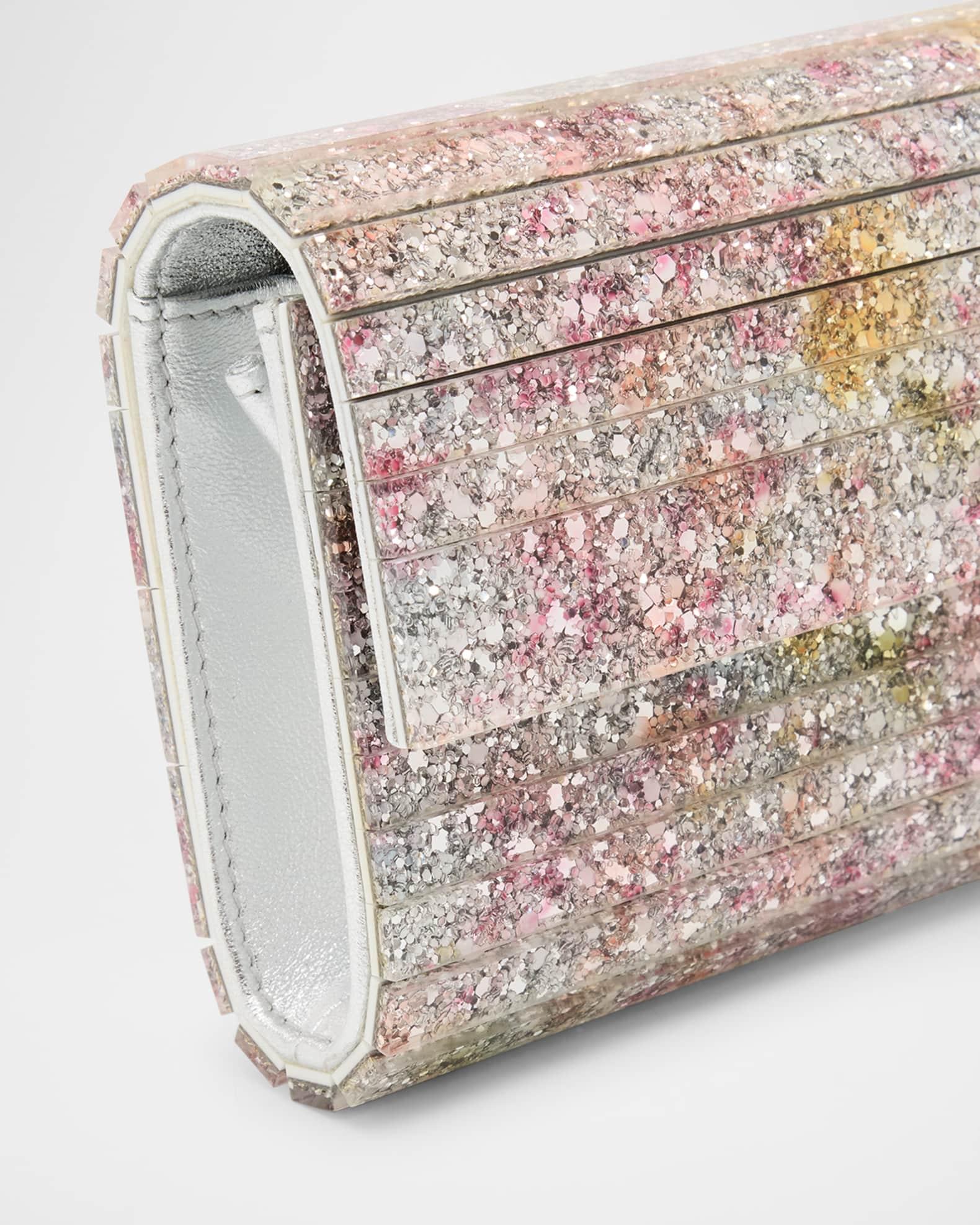 Sweetie Glitter Acrylic Leather Clutch Bag Product Image