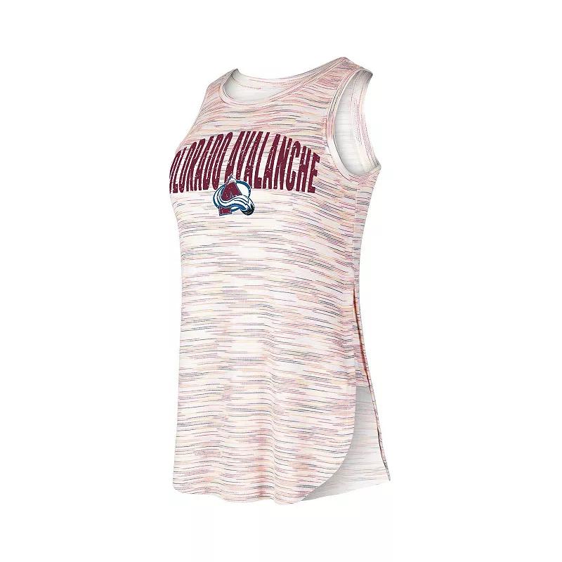 Women's Concepts Sport Colorado Avalanche Sunray Multicolor Tri-Blend Tank Top,  Product Image
