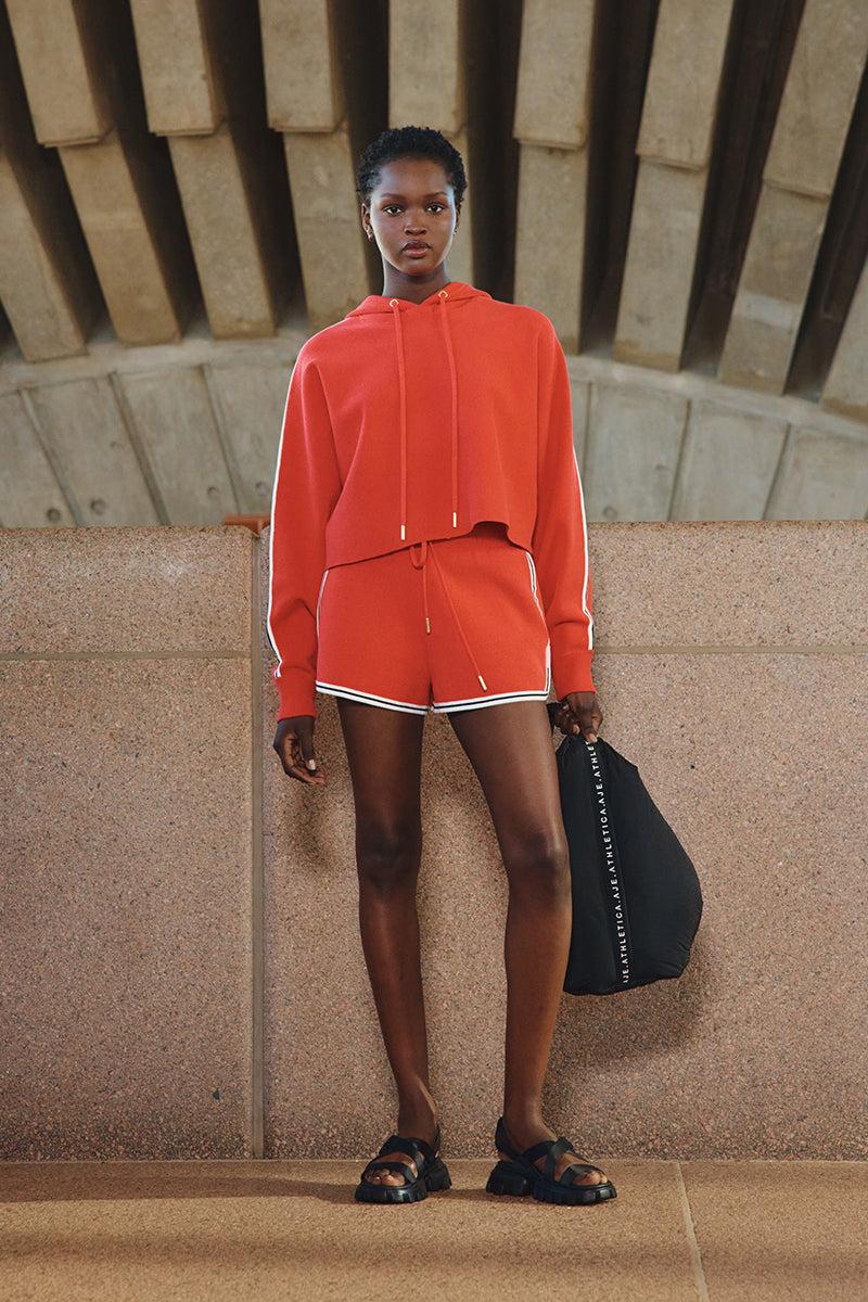 Crop Knit Hoodie 405 Product Image