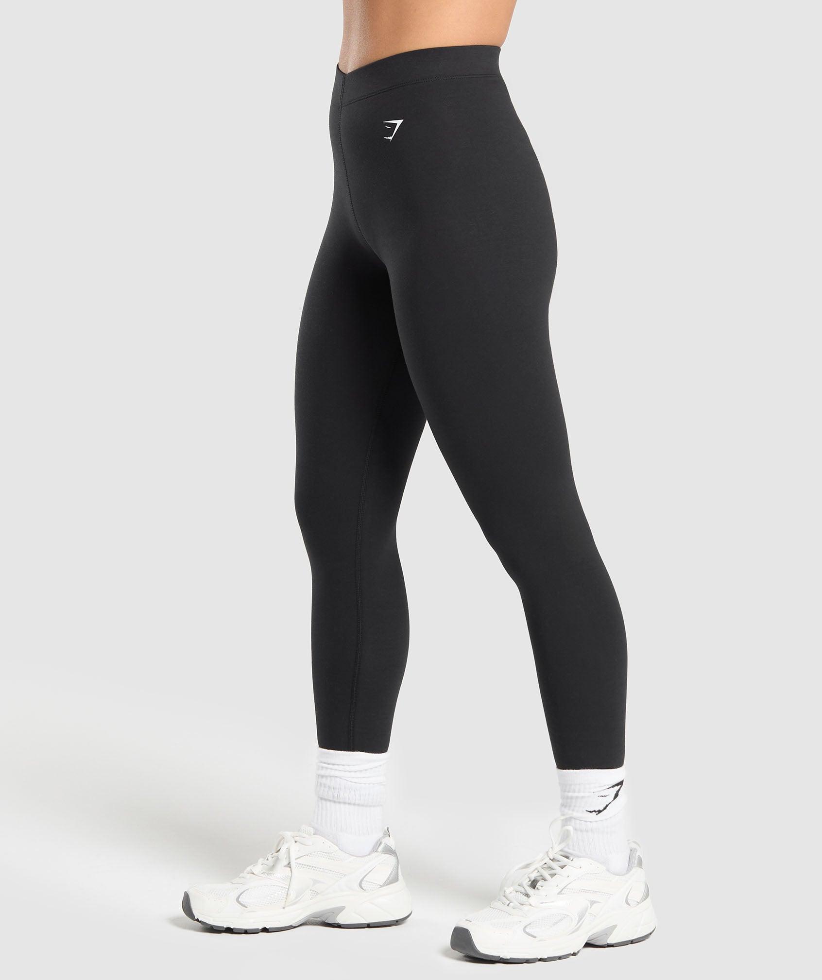 Gymshark Cotton Leggings - Black Female Product Image