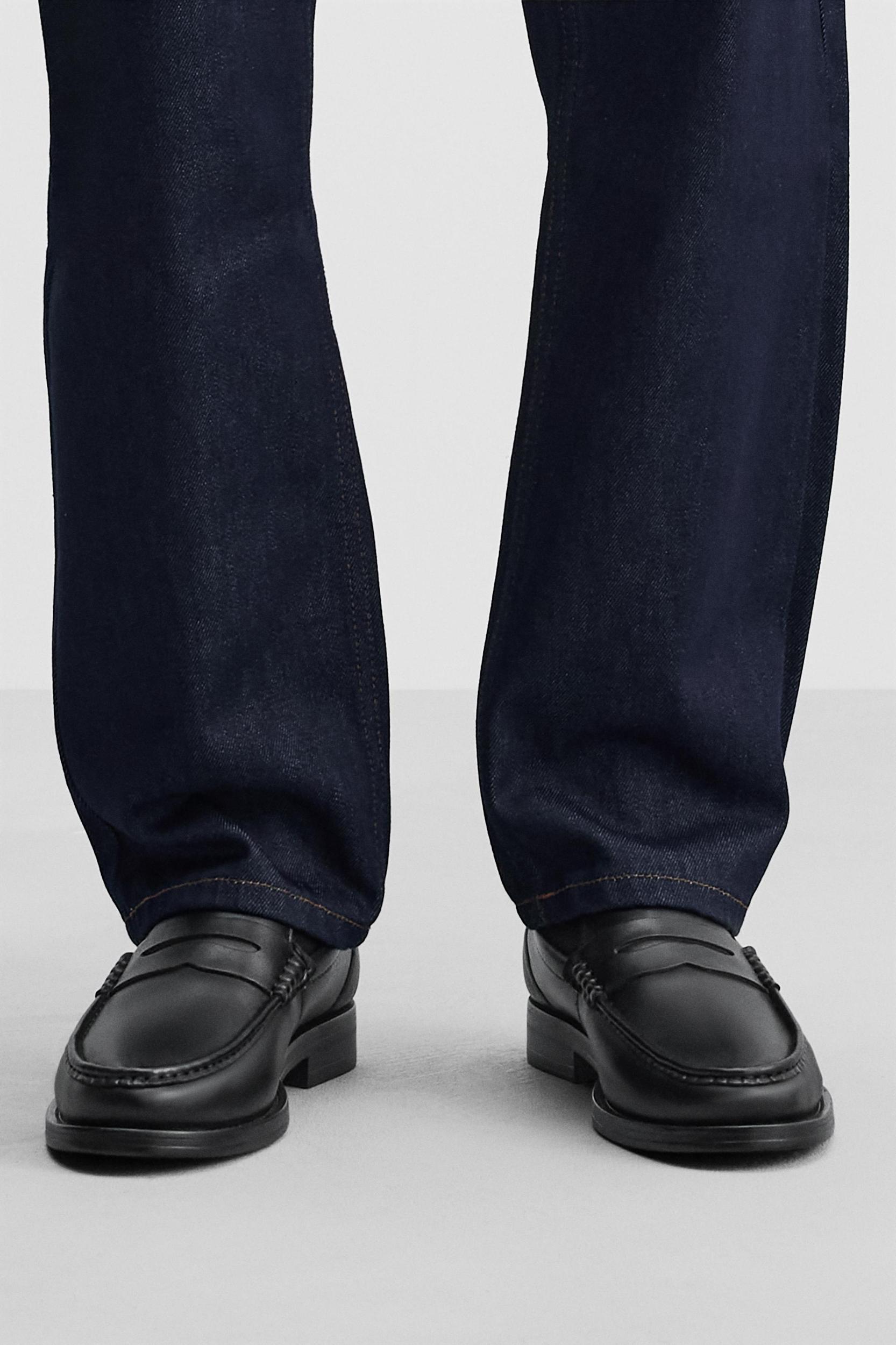 LEATHER PENNY LOAFERS Product Image