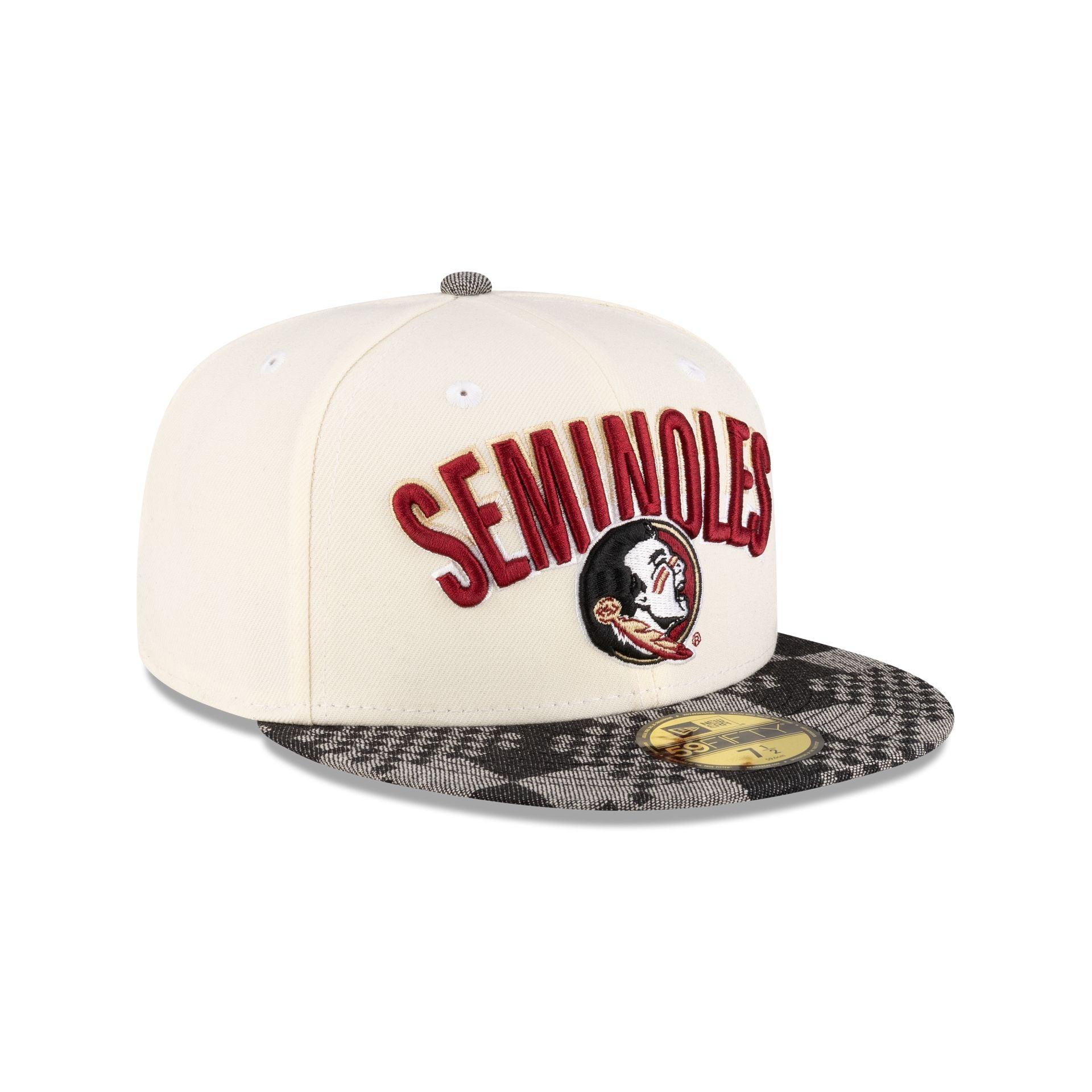 Florida State Seminoles Chrome Black Denim 59FIFTY Fitted Hat Male Product Image