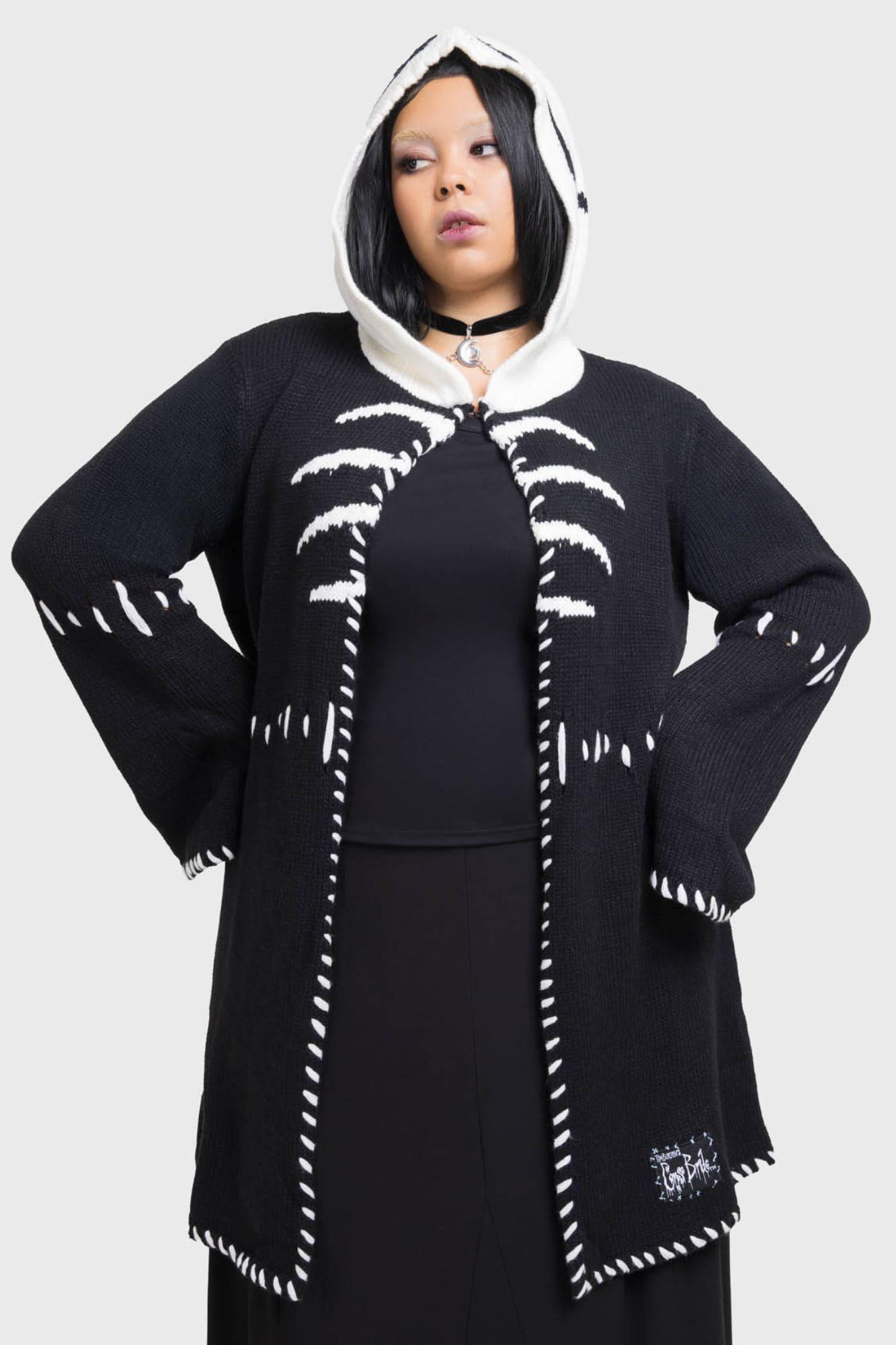 Scraps Hooded Cardigan Female Product Image