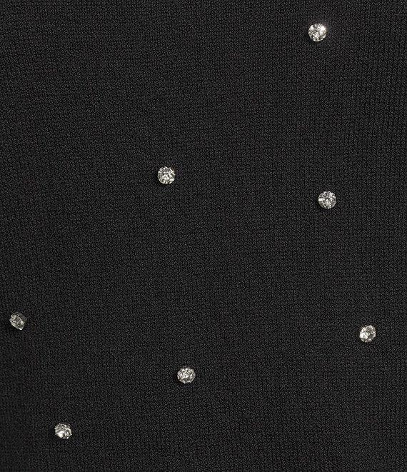 Signature 8 Cashmere Blend Rhinestone Allover Sweater Product Image