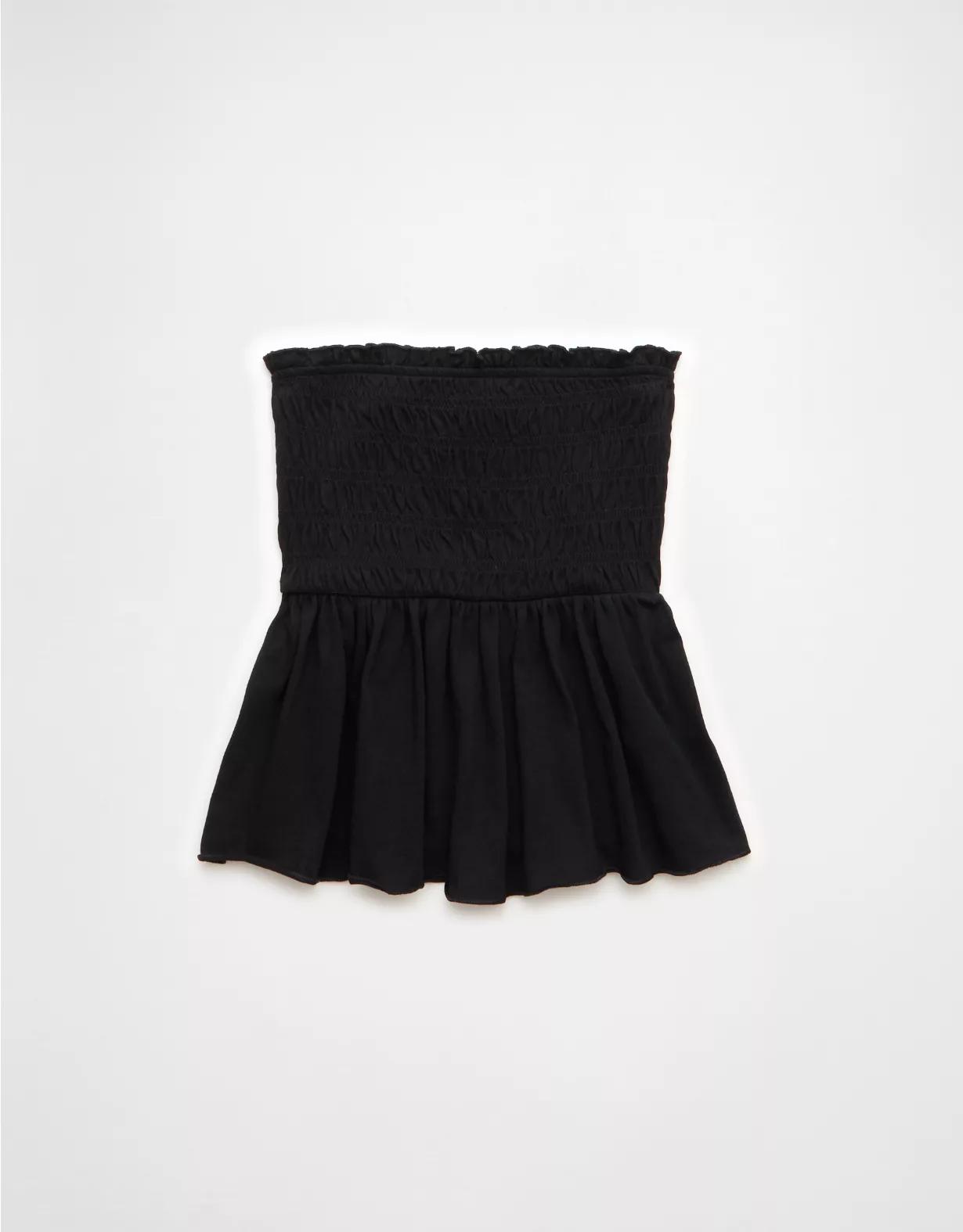 AE Sunchaser Knit Ruffle Smocked Tube Top Product Image