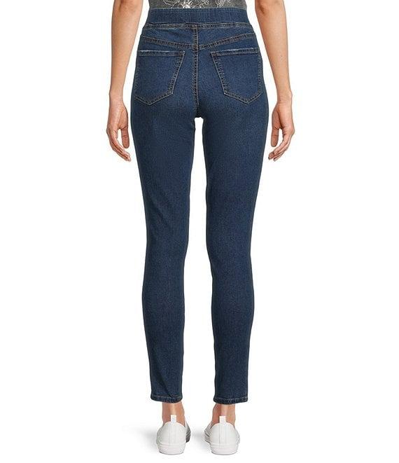 Code Bleu High Rise Pull-On Skinny Leg 5-Pocket Stretch Denim Jeans Product Image