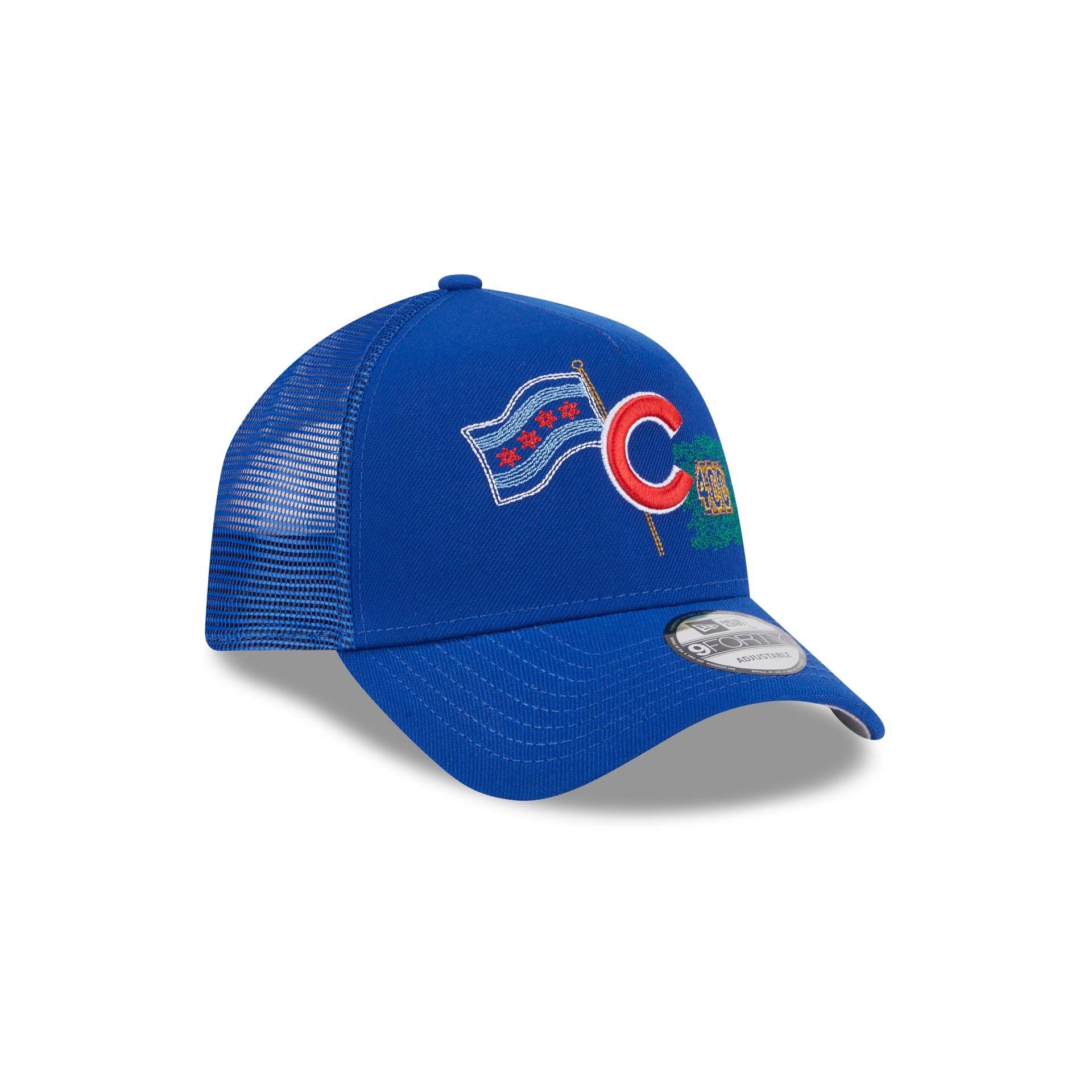 Chicago Cubs State Stitch 9FORTY A-Frame Trucker Hat Male Product Image