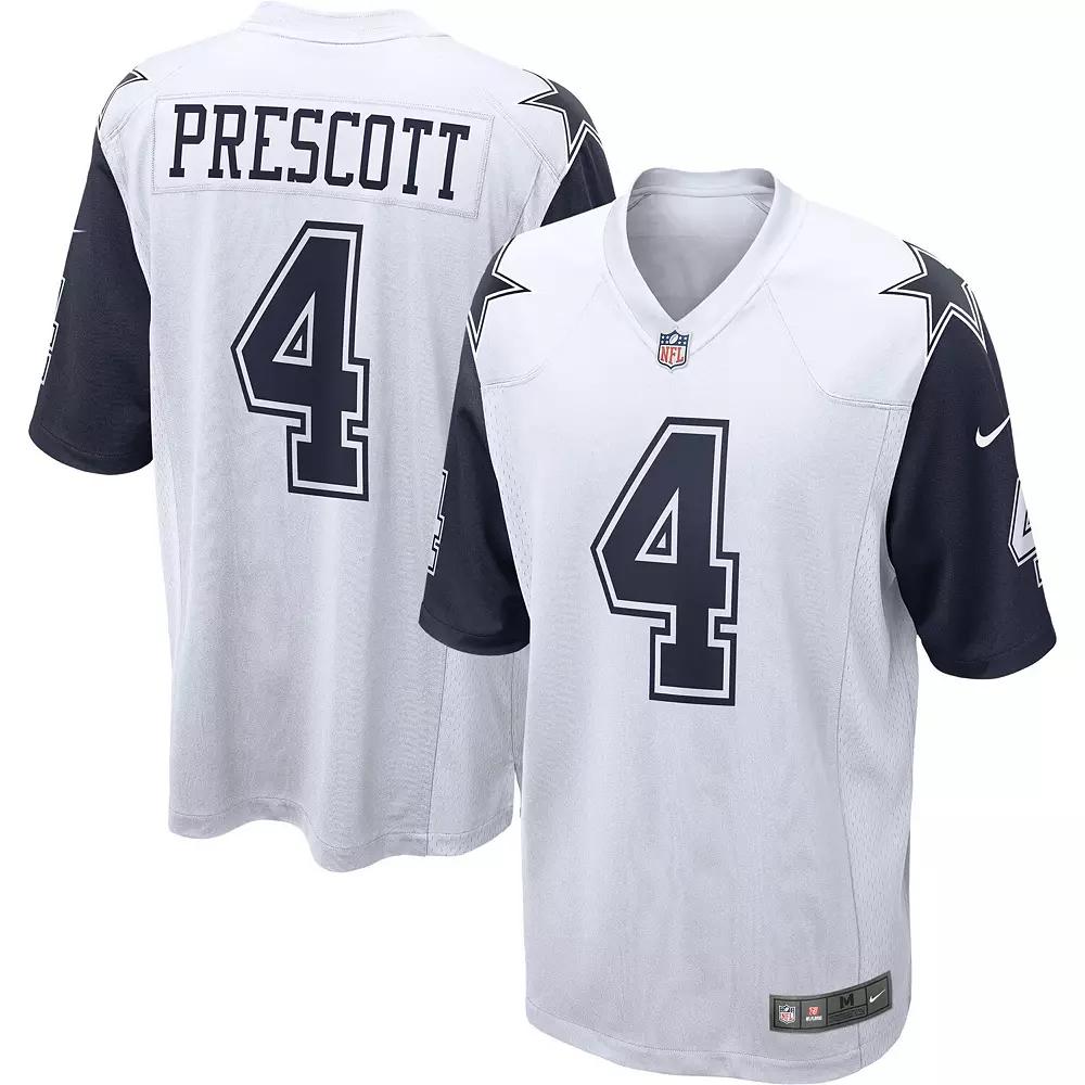 Men's Nike Dak Prescott White Dallas Cowboys Alternate Game Jersey,  Product Image