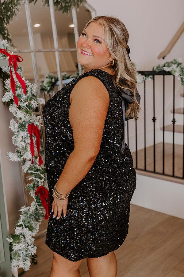 Glam Lifestyle Sequin Mini Dress Curves Product Image