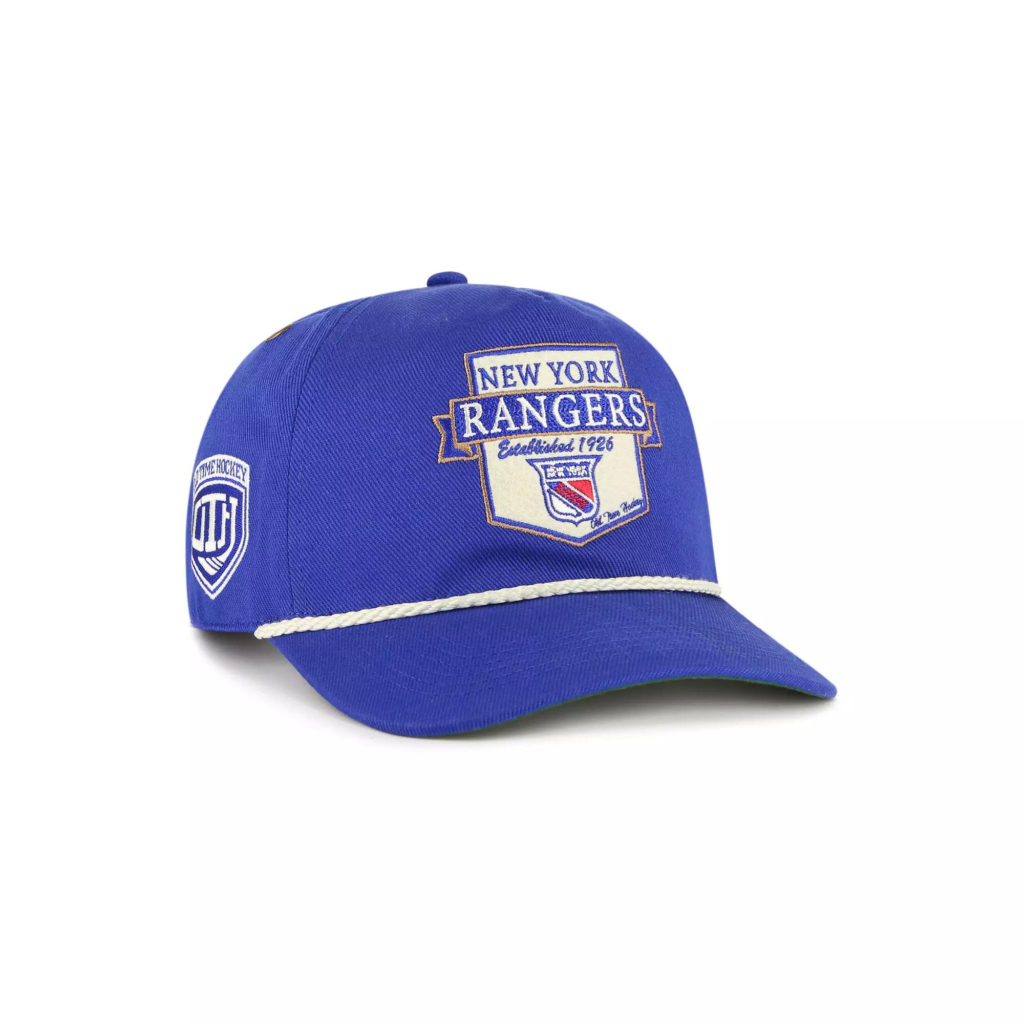 Men's '47 Blue New York Rangers Old Time Hockey Rafter Sure Shot Hitch Adjustable Hat, Ran Blue Product Image