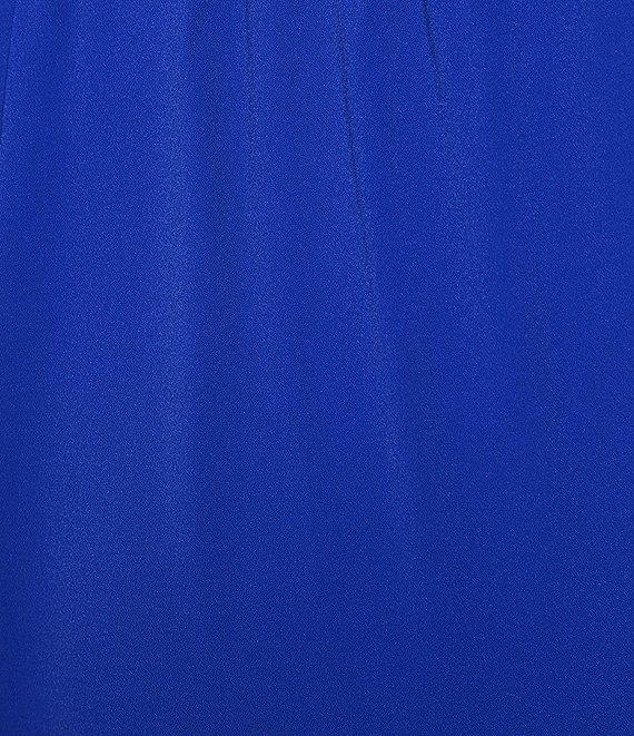 Ming Wang Plus Crepe De Chine Straight Leg Pants Product Image