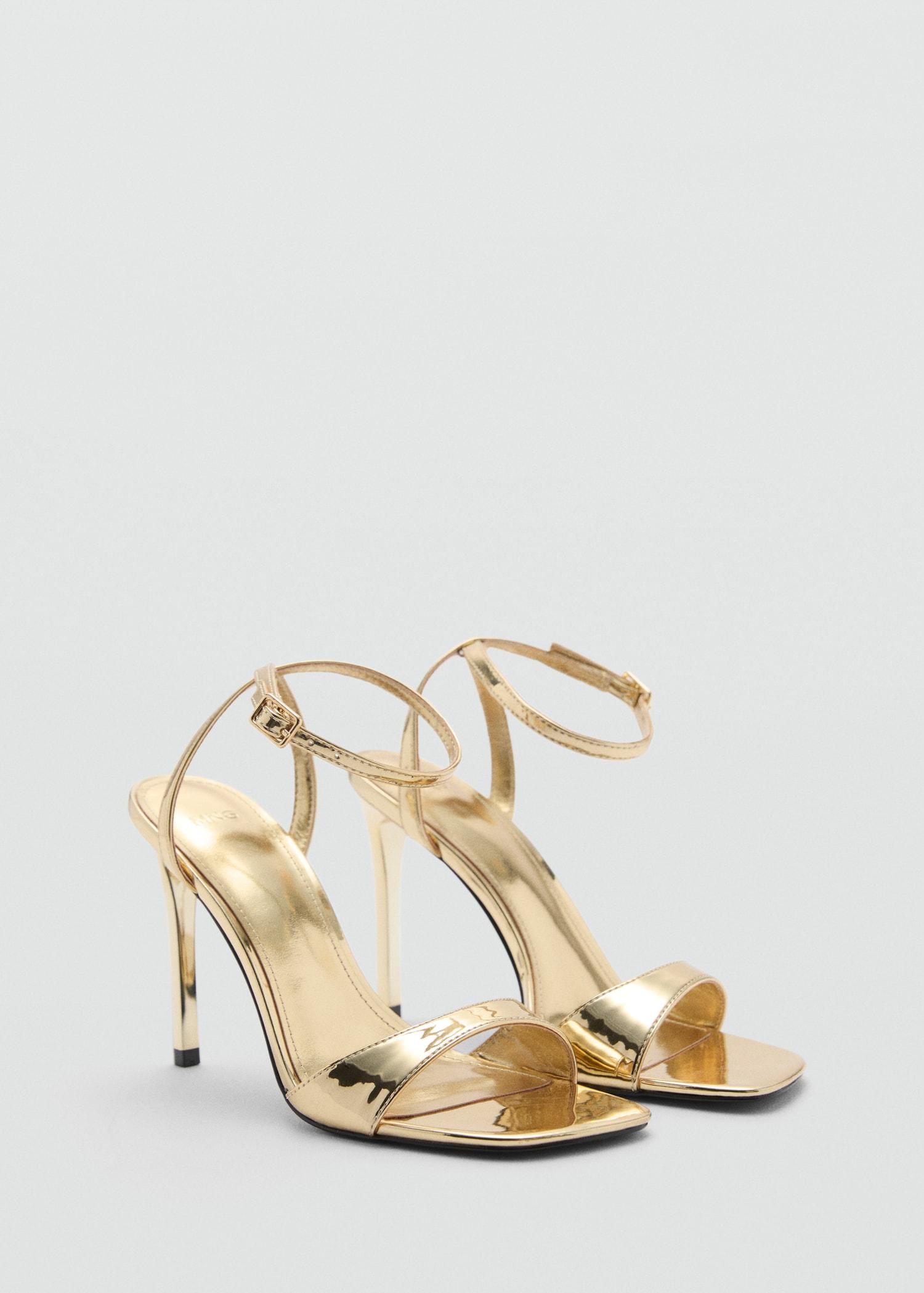 Strappy heeled sandals - Women | MANGO USA Product Image