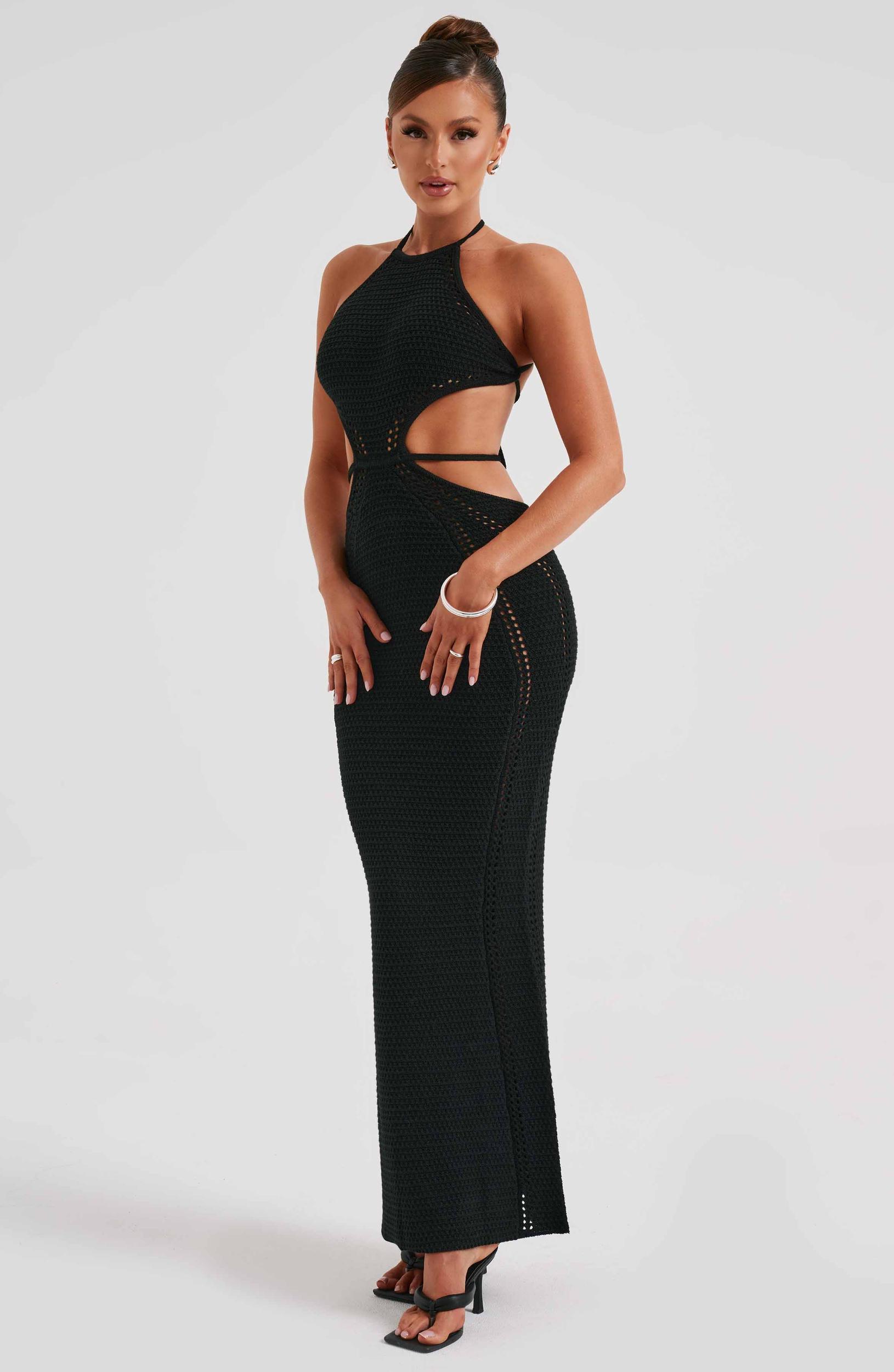 Delia Maxi Dress - Black Product Image