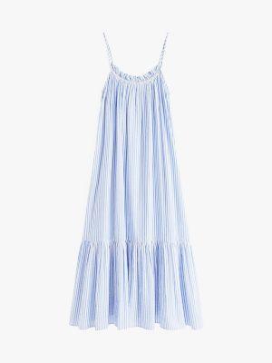 Striped Seersucker Midi Dress Product Image