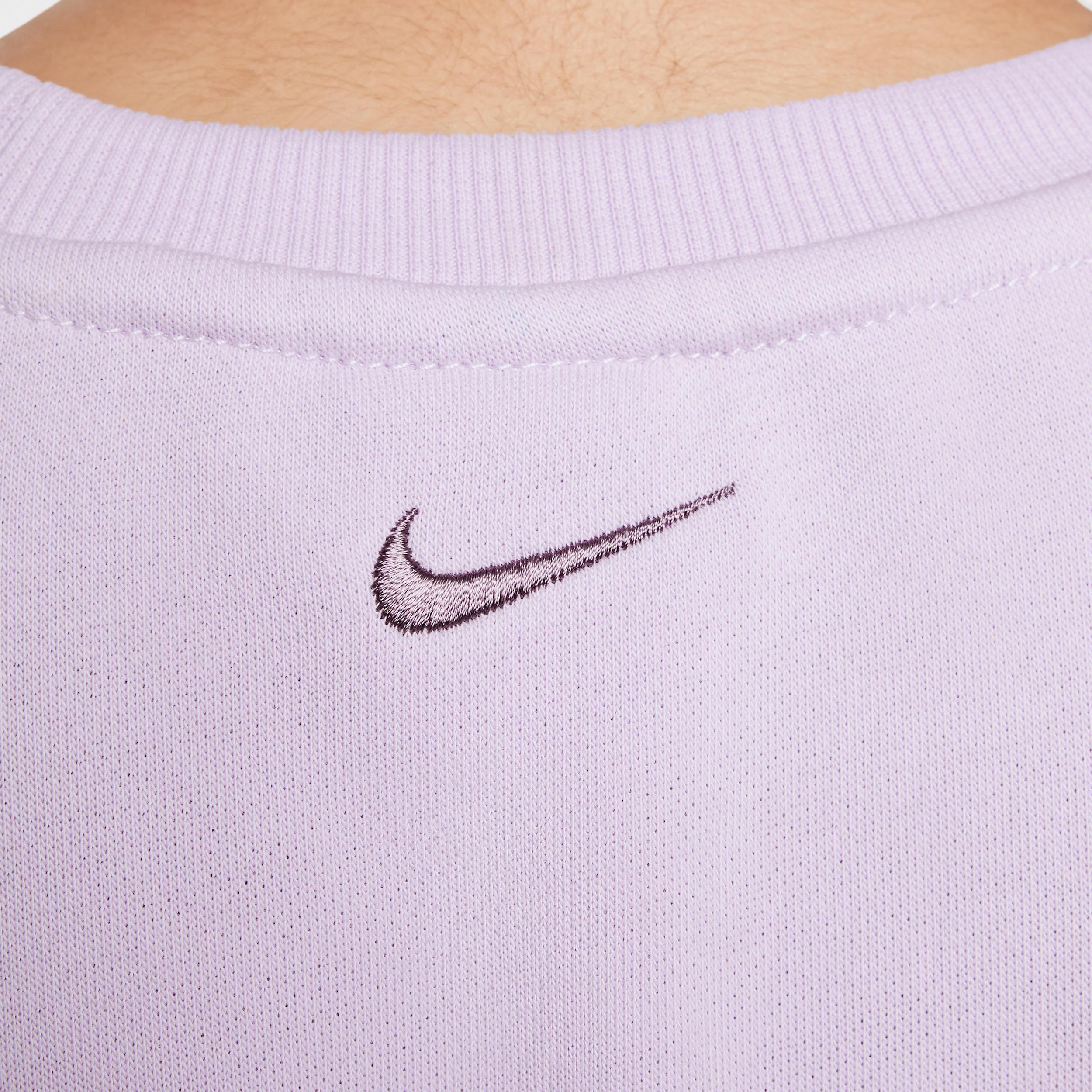 Unisex Nike Sportswear Club Girls French Terry Crew-Neck Sweatshirt | HJ3373-537 Product Image