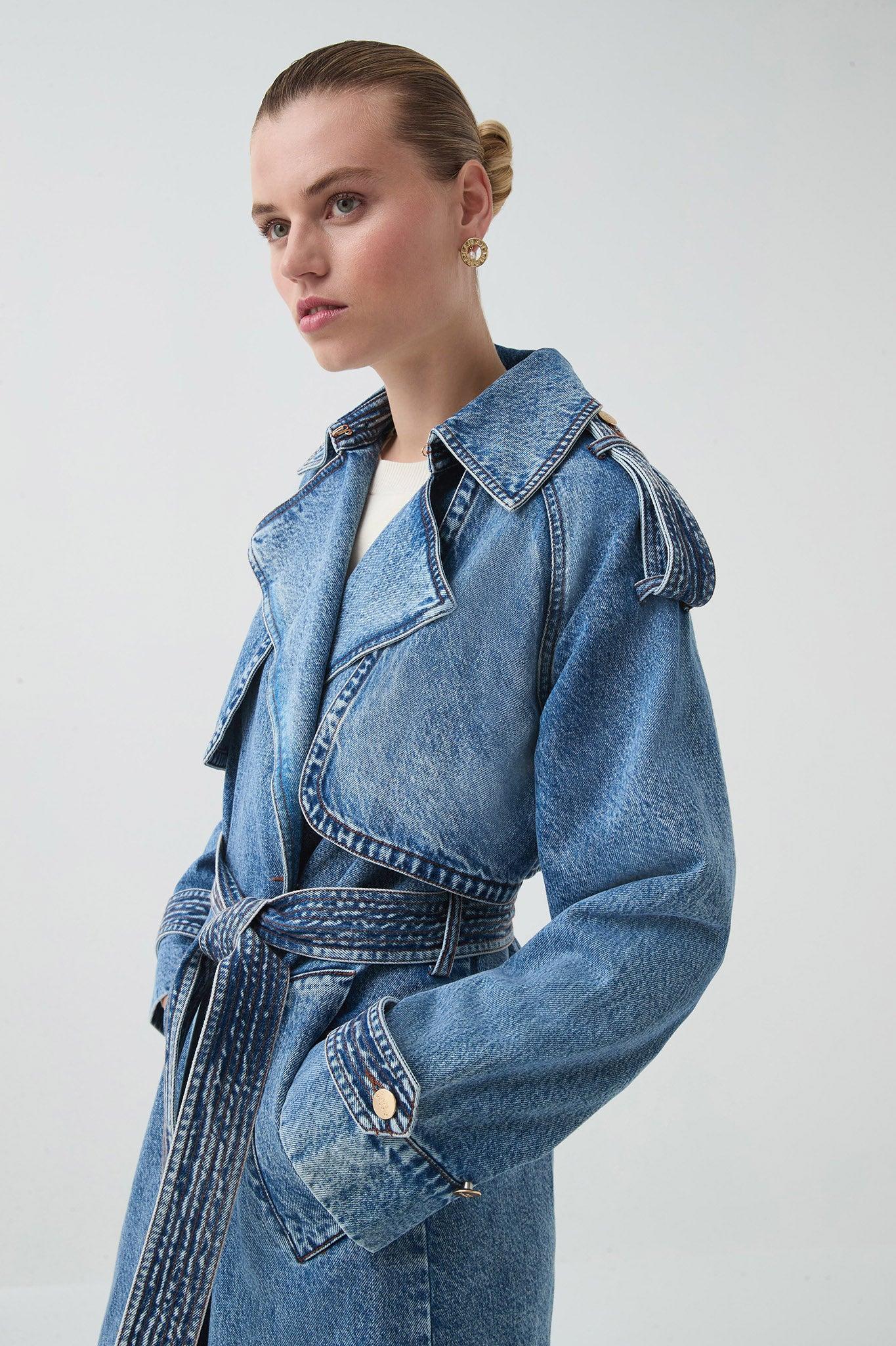 Blues Denim Trench Product Image