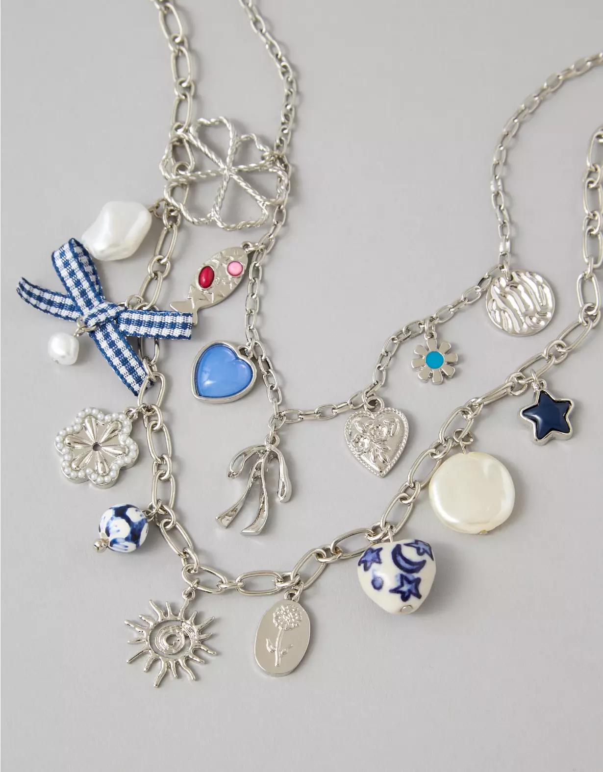 AEO Double Layered Charm Necklace Product Image