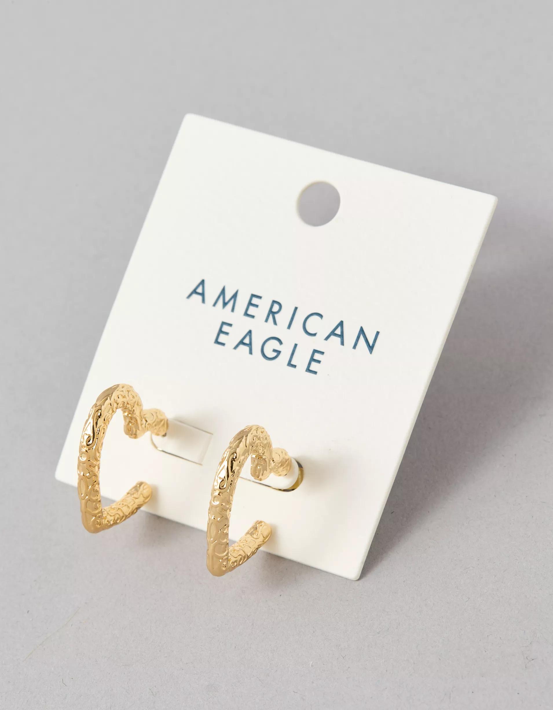AEO Heart Hoop Earrings Product Image