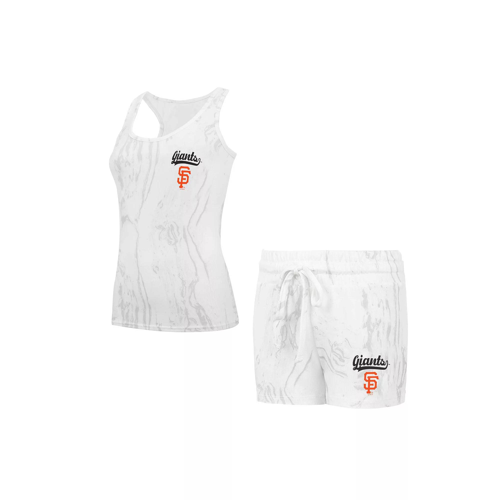 Women's Concepts Sport San Francisco Giants Quartz Tank Top & Shorts Set, Size: 3XL, Beige Product Image