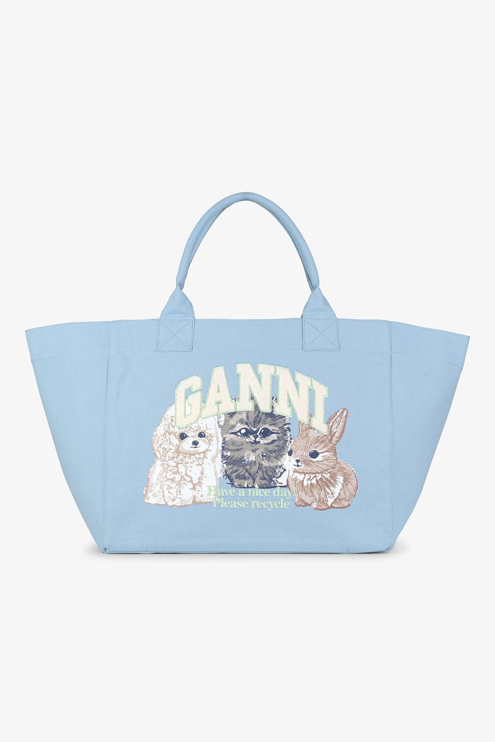 Blue XXL Animal Print Tote Product Image