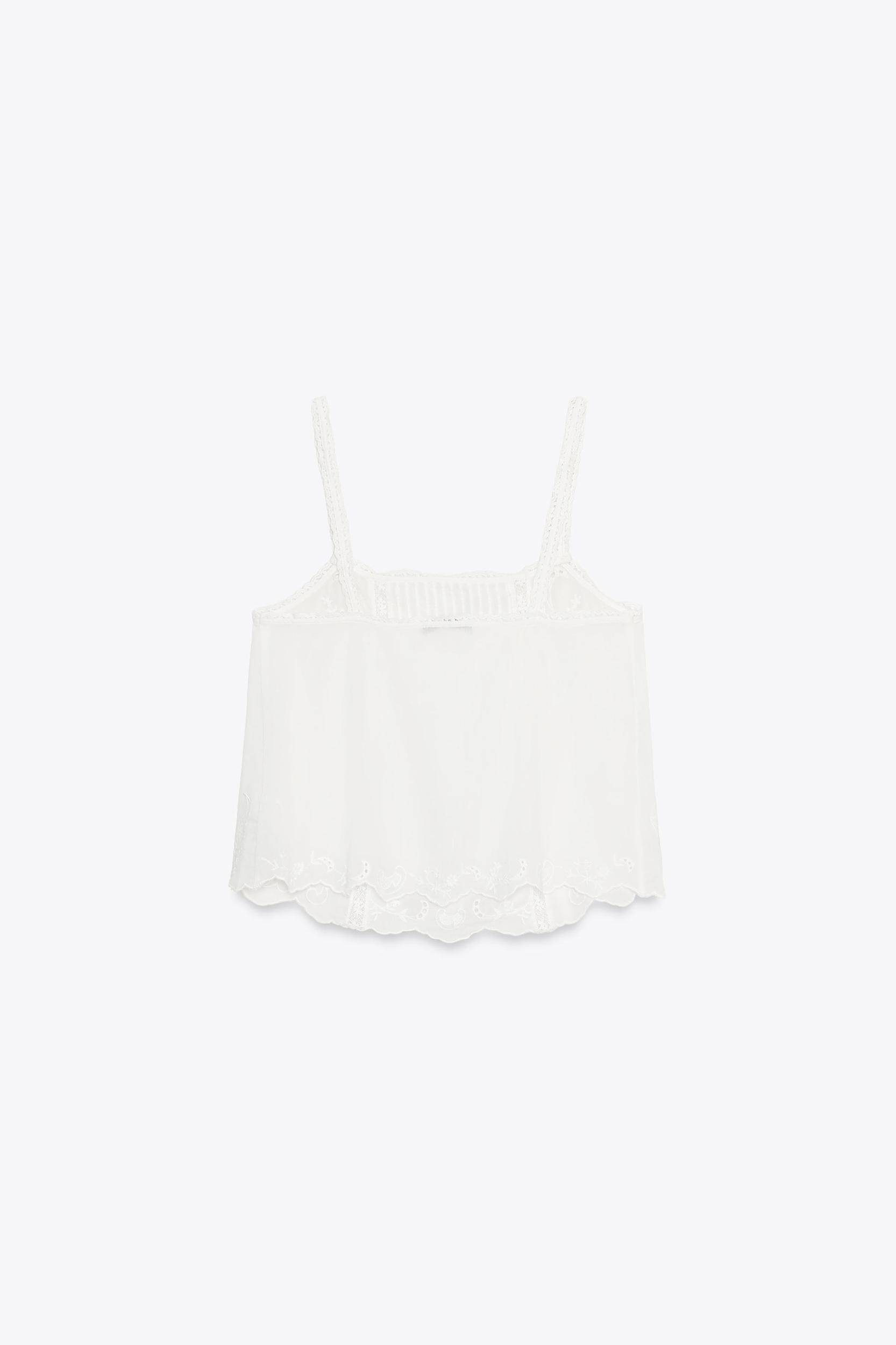 FLORAL EMBROIDERED TOP Product Image