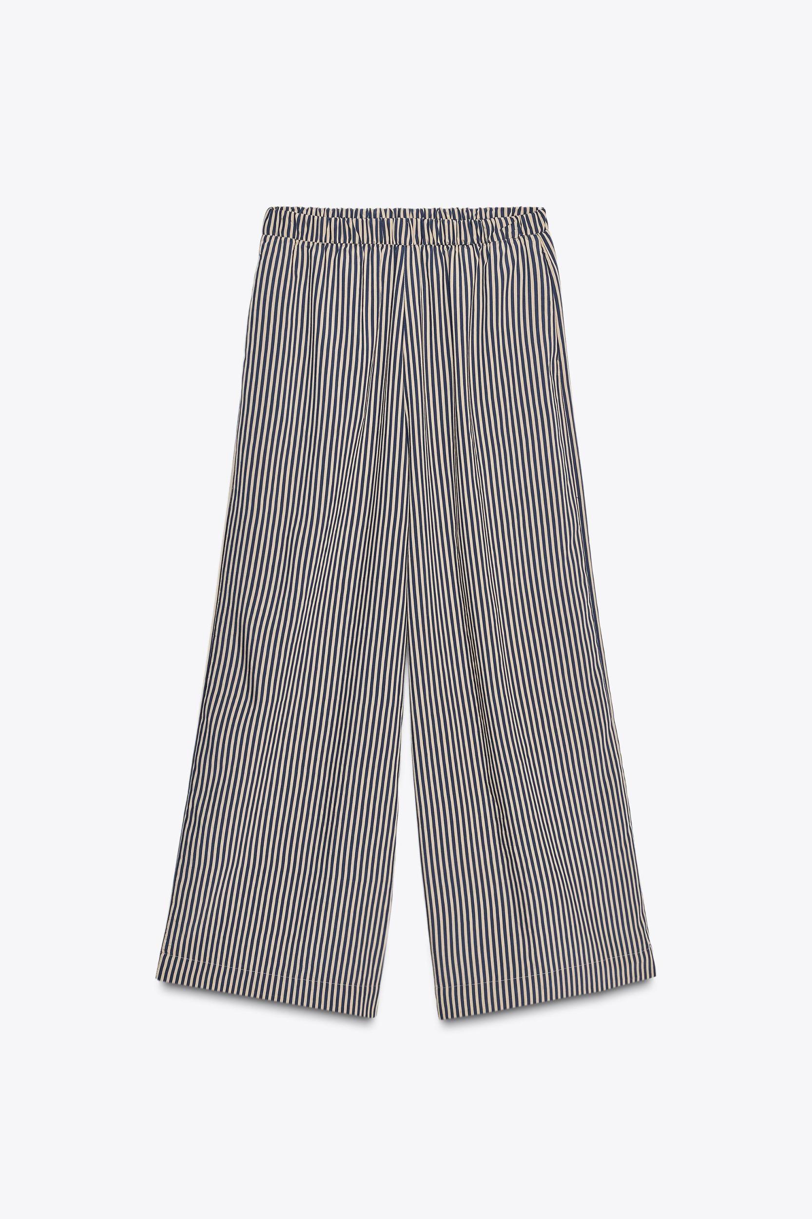 ZW COLLECTION STRIPED FLOWY PANTS Product Image