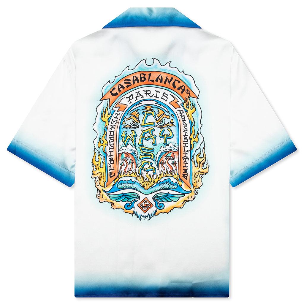 Short Sleeve Cuban Collar Shirt - Casa Skate Way Male Product Image