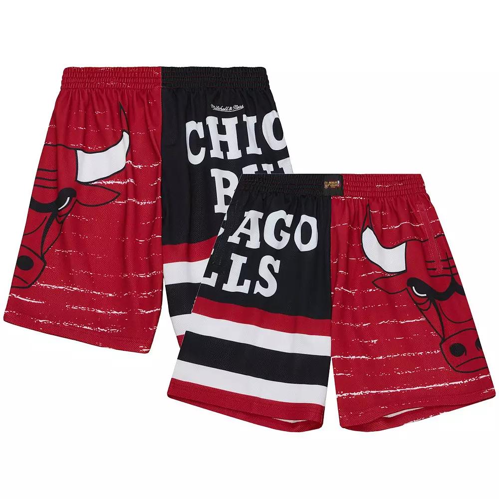 Men's Mitchell & Ness Red/Black Chicago Bulls Jumbotron 3.0 Shorts, Size: Medium Product Image