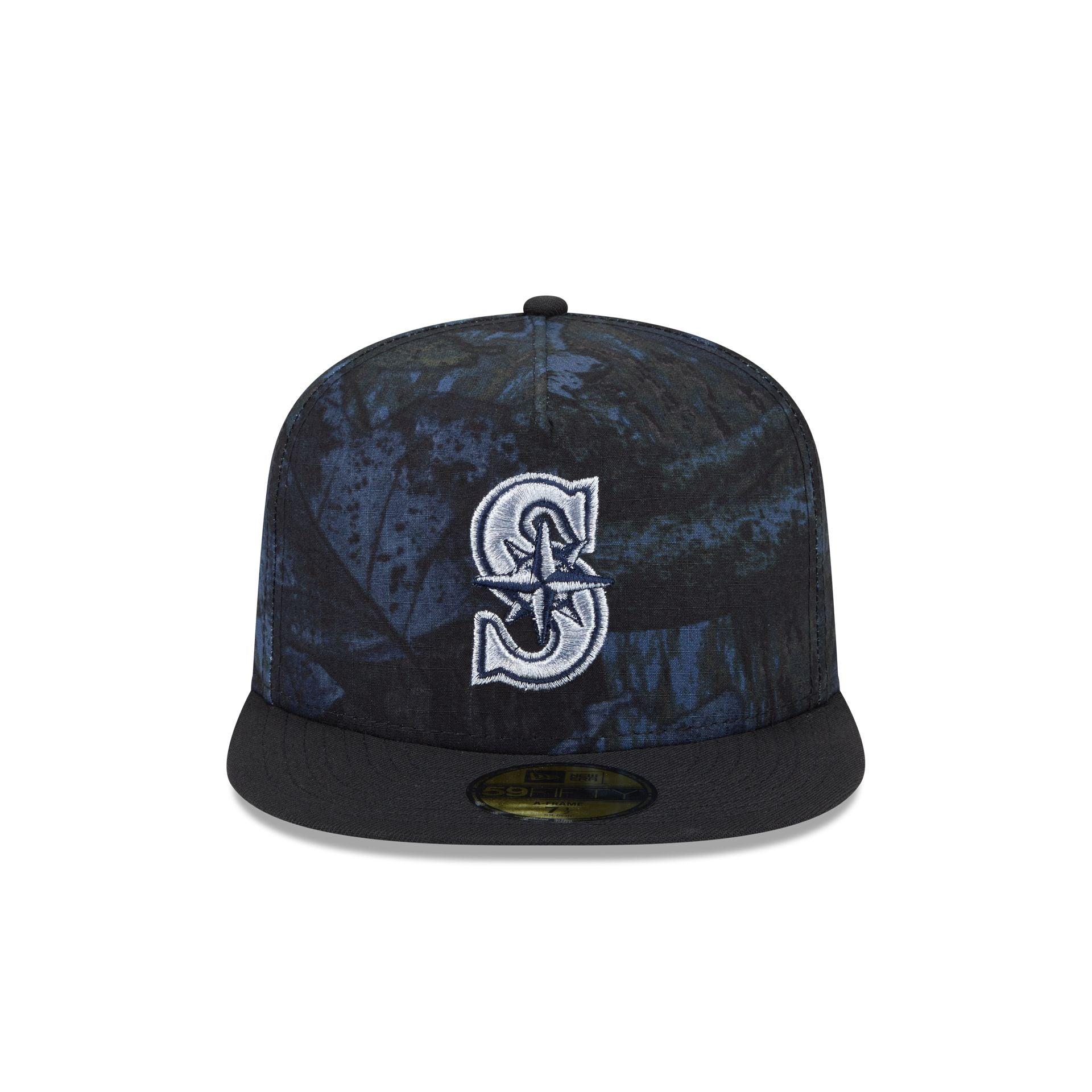 Just Caps Ripstop Camo Seattle Mariners 59FIFTY A-Frame Fitted Hat Male Product Image