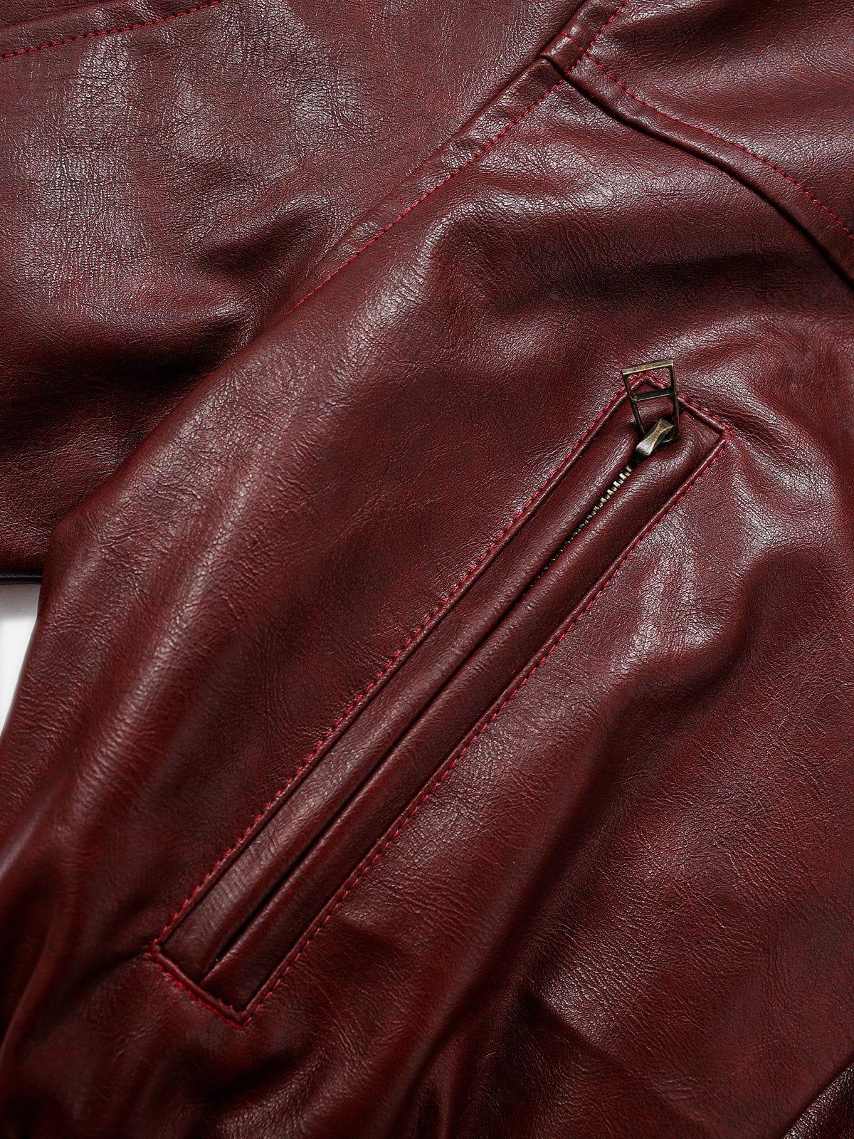 Aelfric Eden Cropped Faux Leather Hooded Jacket Female Product Image