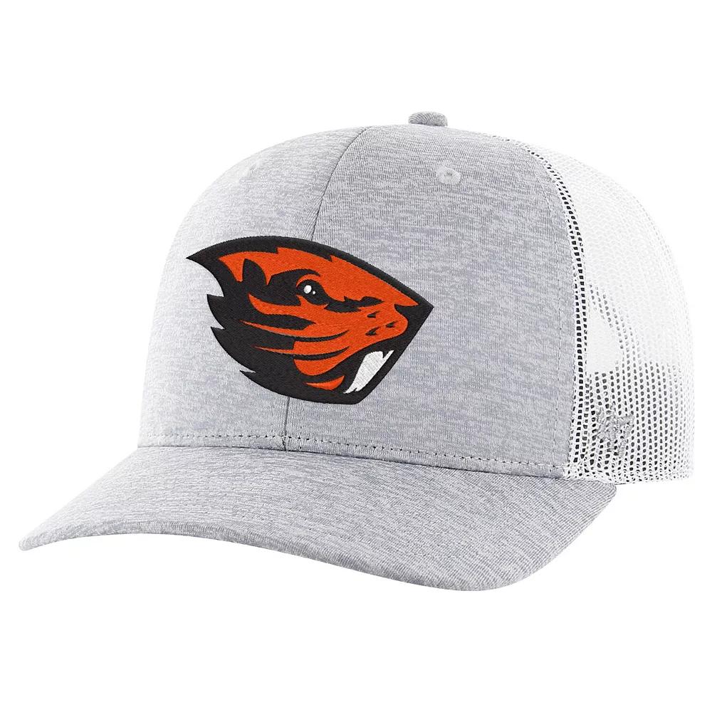 Men's '47 Gray Oregon State Beavers Harrington Trucker Adjustable Hat, Grey Product Image