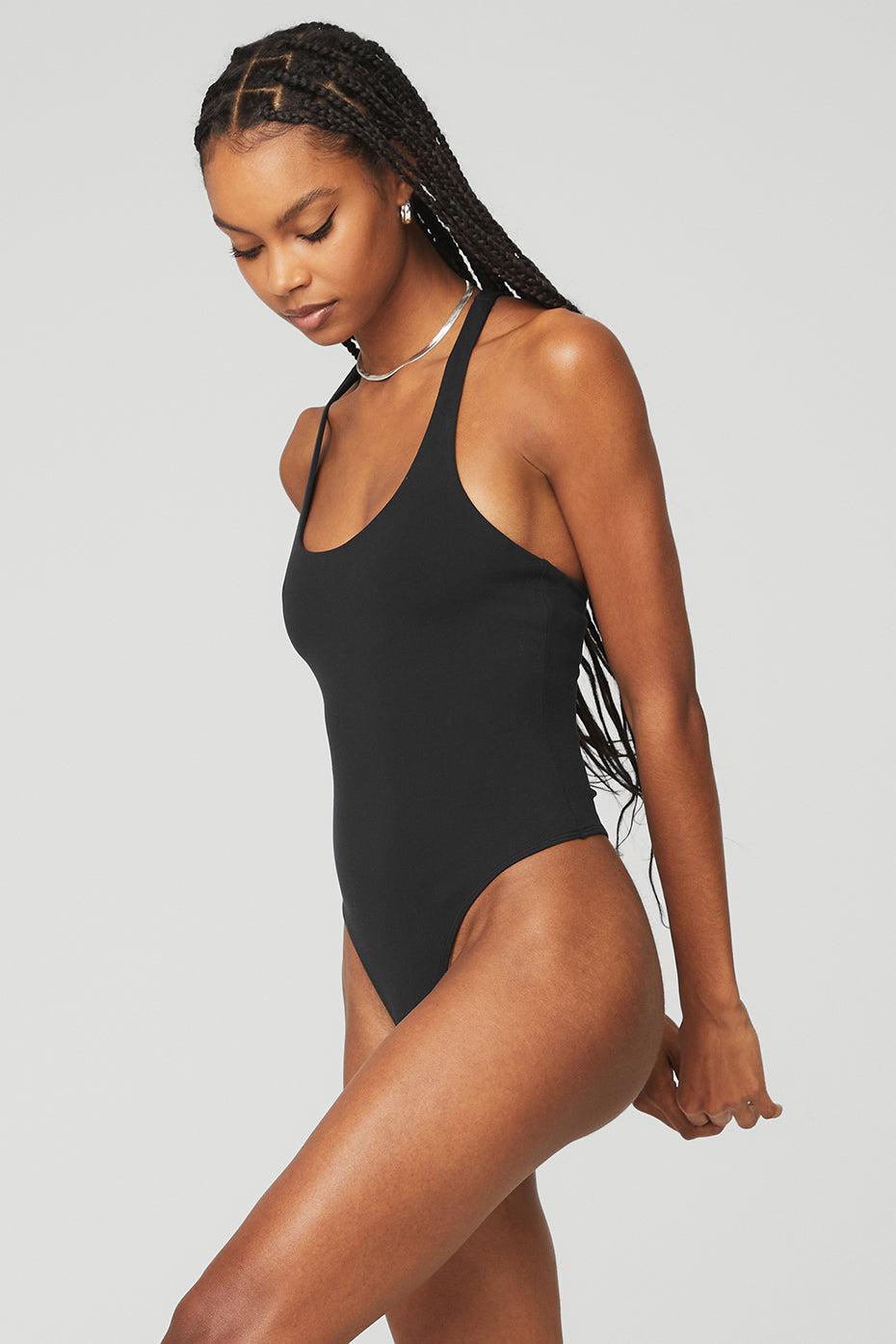 Sleek Back Bodysuit - Black Product Image