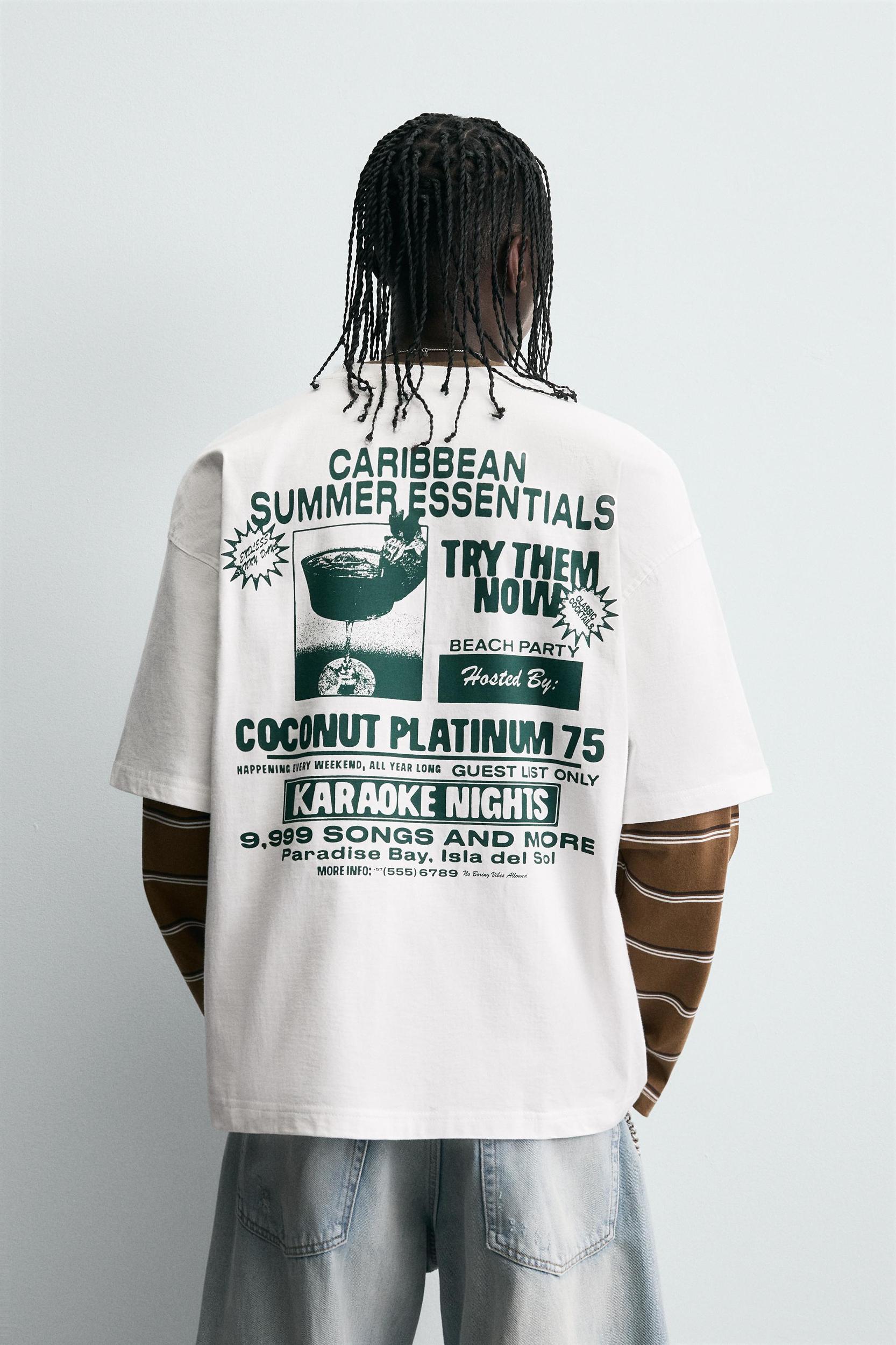 PRINTED TEXT T-SHIRT Product Image