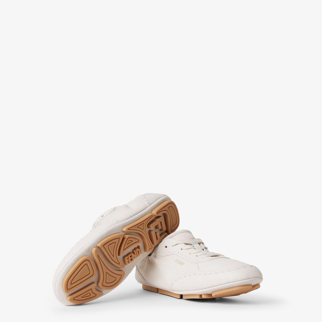 Fendi Fit sneakersWhite leather low-tops Product Image