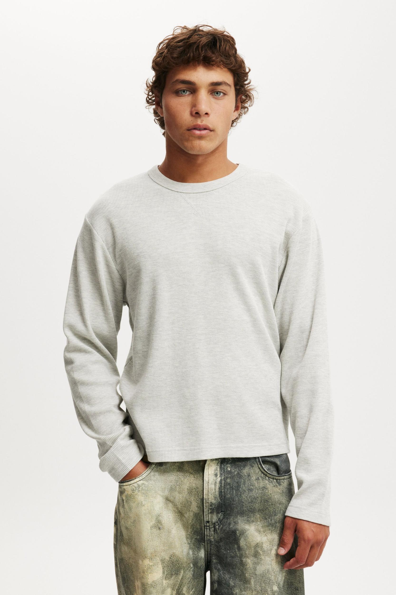 Cotton On Men - Cropped Fit Textured Long Sleeve Product Image