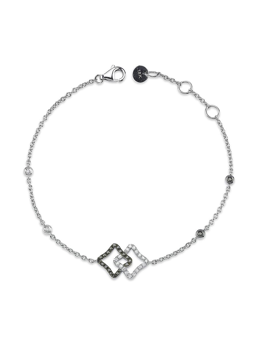 Womens Duality 18K White Gold & Diamond Bracelet Product Image